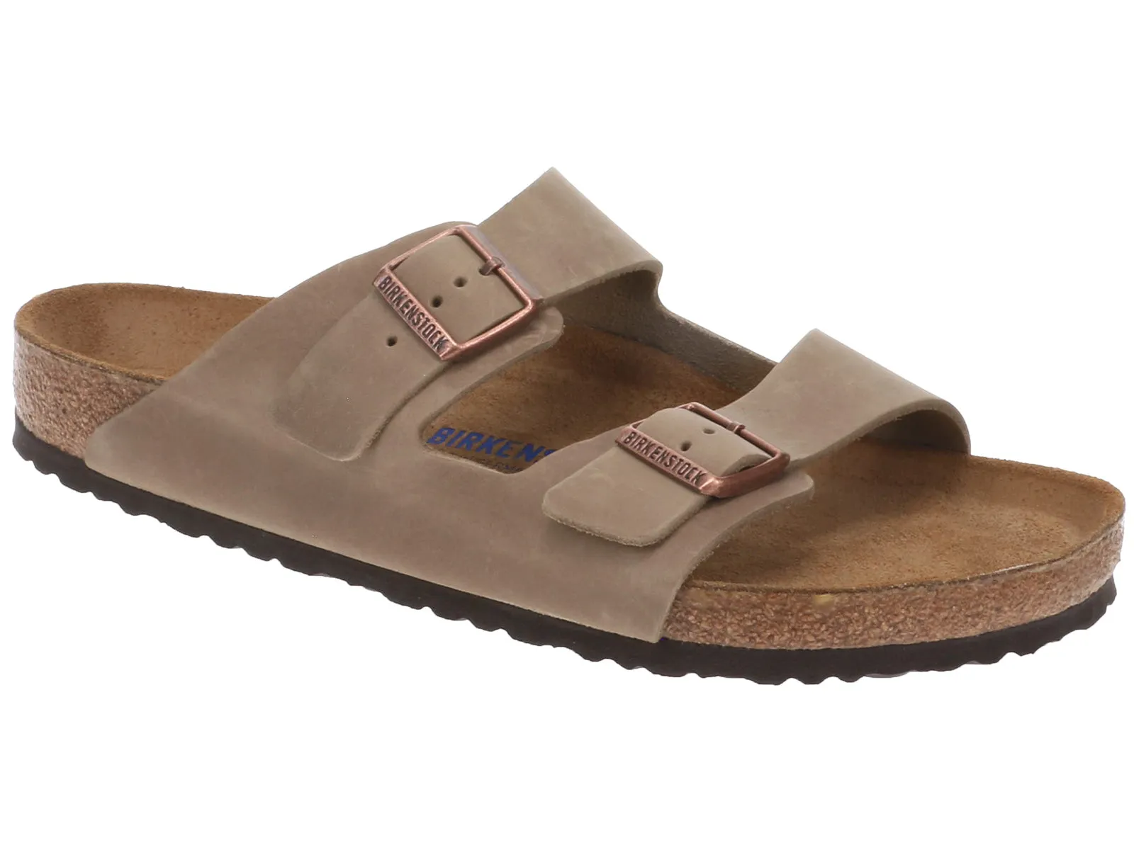 Rock Guard Ventilation holes Birkenstock Arizona Soft Footbed Oiled Leather Tobacco