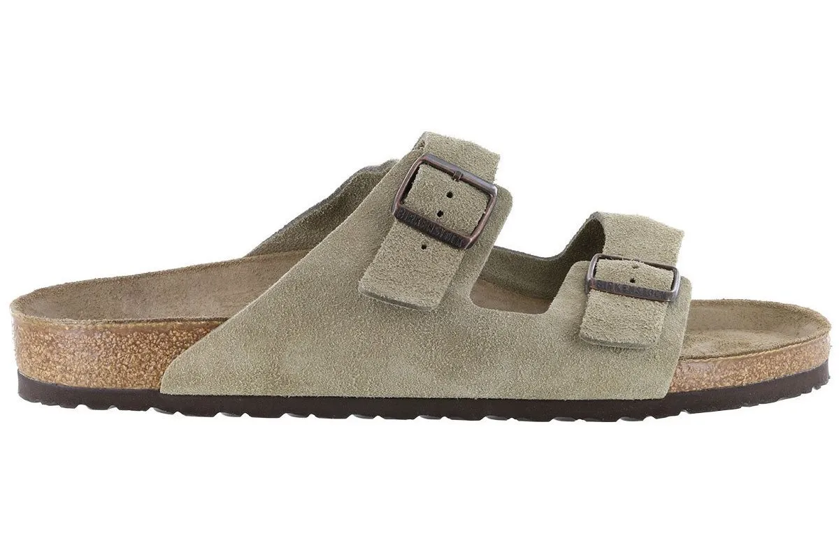 Birkenstock Arizona Suede Leather Taupe Enhanced grip