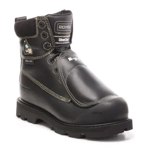 Black Men's 8" Composite Toe Metguard work boots 10-8501 Fast Step Comfortable Step