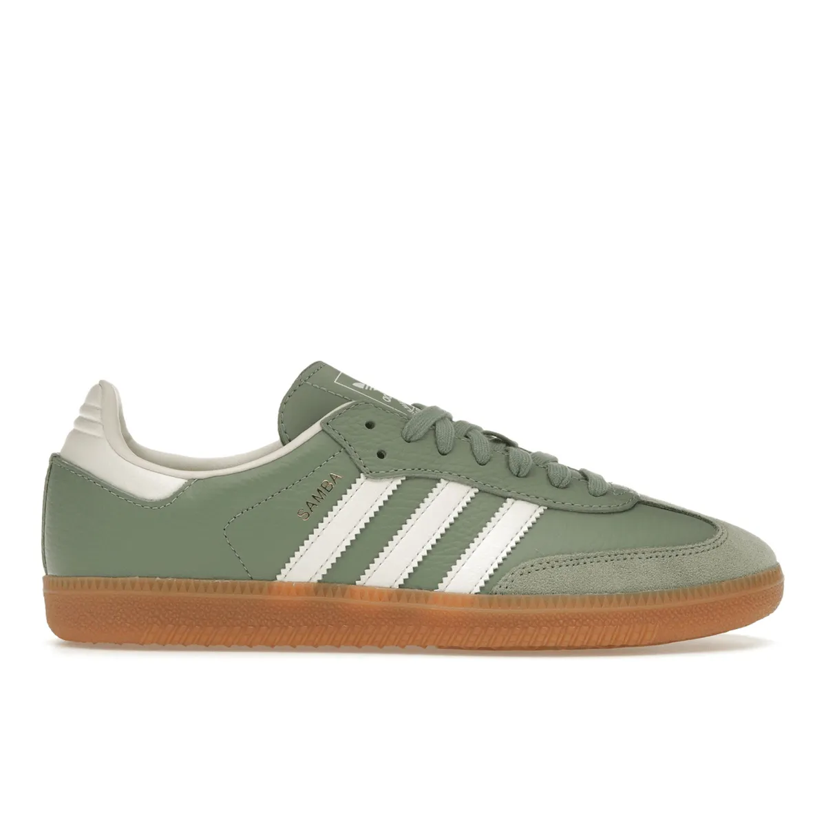 Adidas Samba OG Silver Green Street Wear slim fit