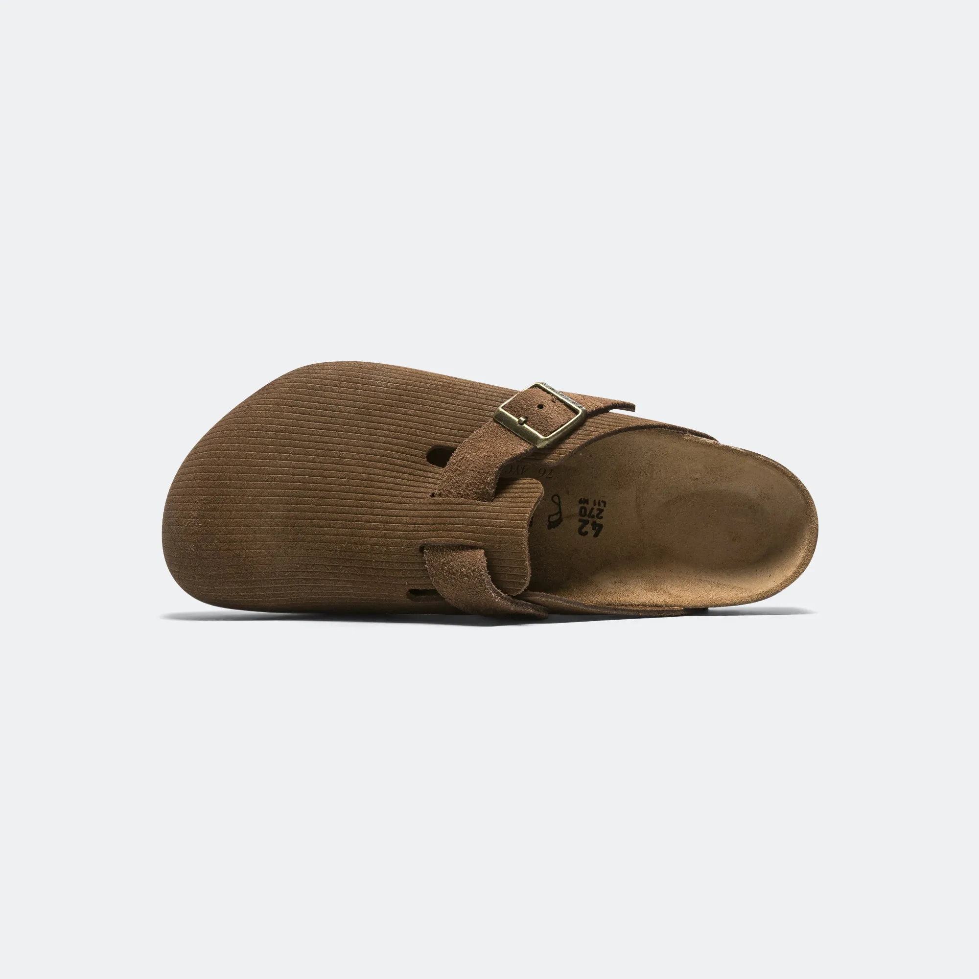 Boston Corduroy - Dark Tea Suede Leather Adjustable band Easy Walk