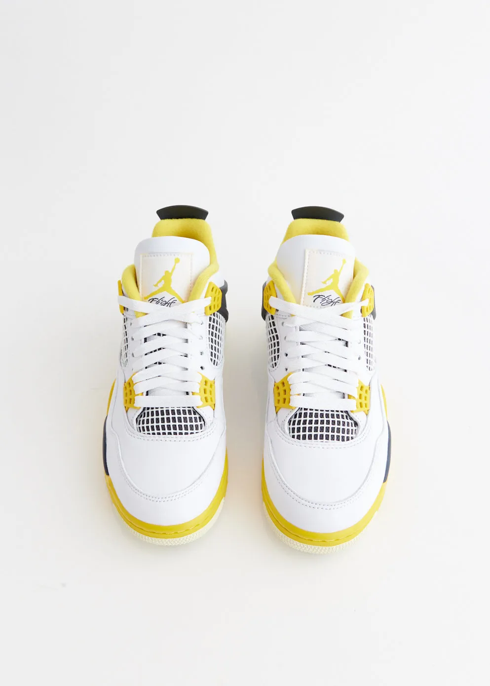Women's Air Jordan 4 'Vivid Sulphur' Sneakers Soft Footwear Walk Ease
