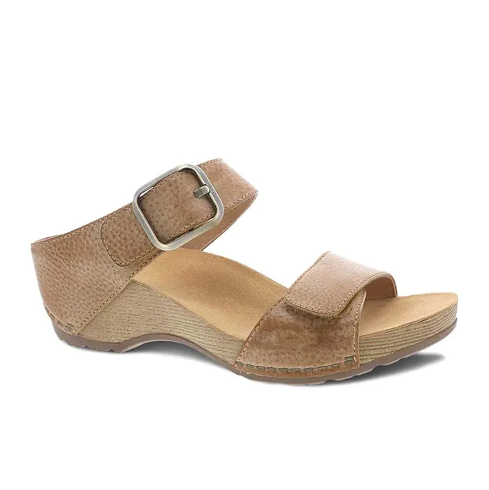 Womens Dansko Tanya in Tan Wrap Tie