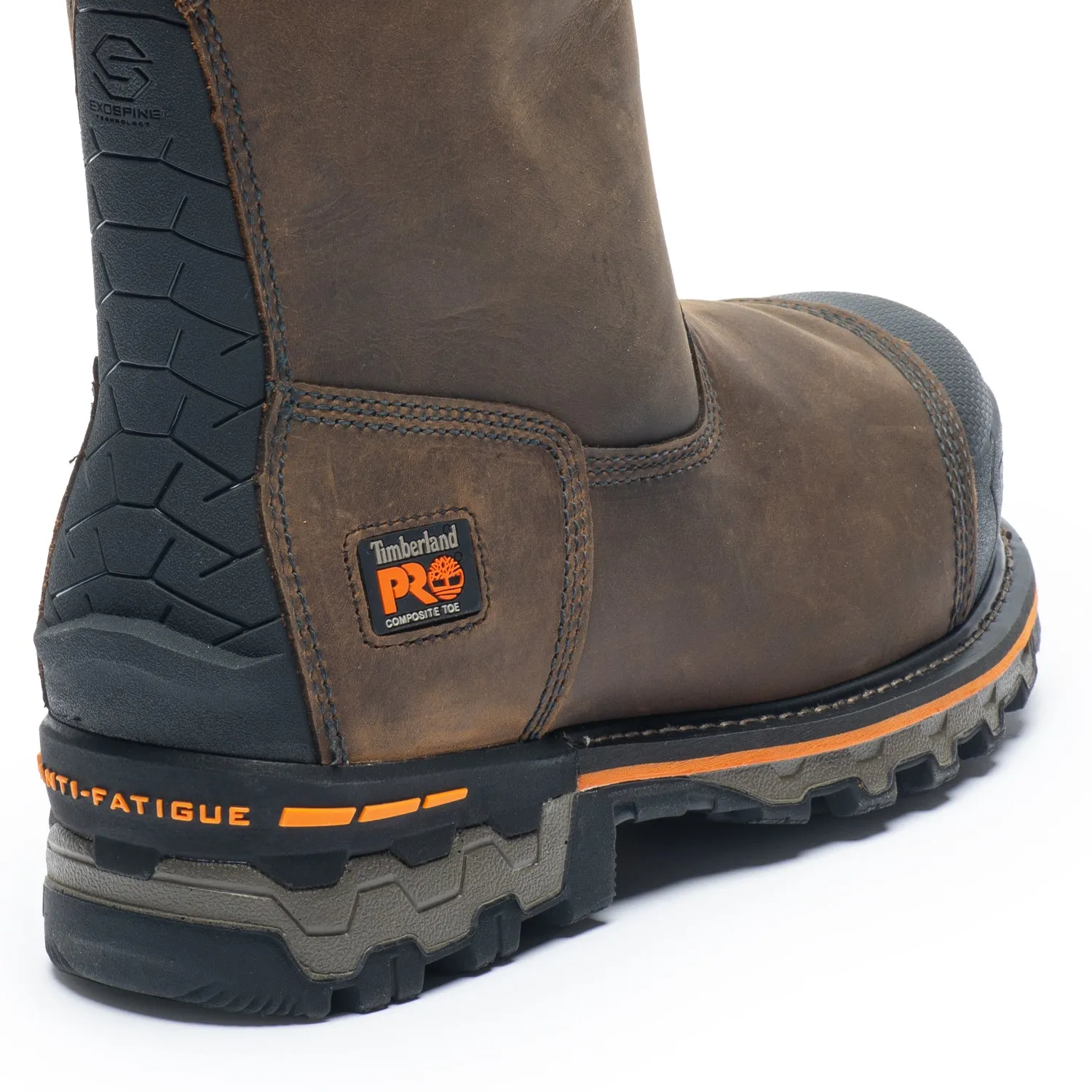 Wide Sole Boondock Pull-On Men's 8" Composite Toe Work Boots A4499