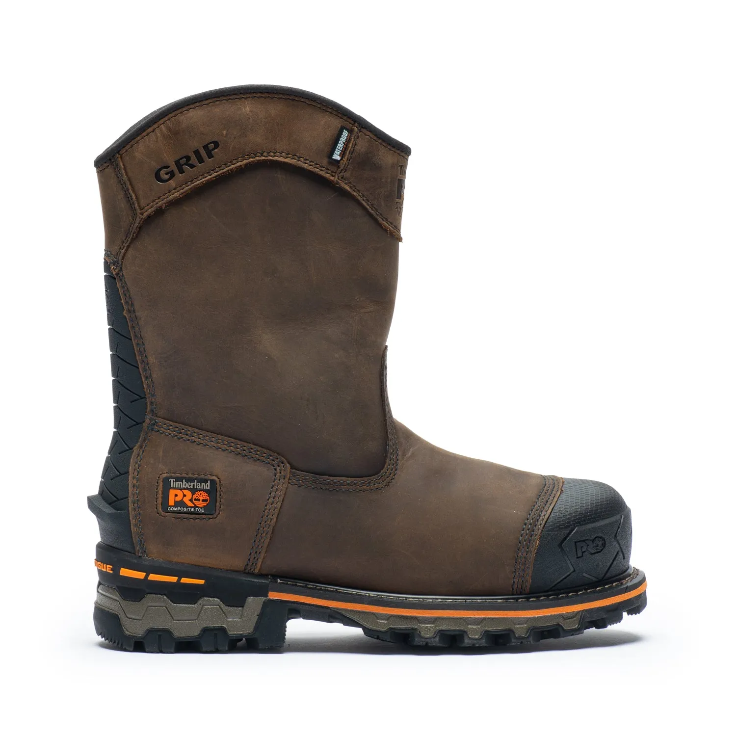 Boondock Pull-On Men's 8" Composite Toe Work Boots A4499 Factory Worker Wedge Sole