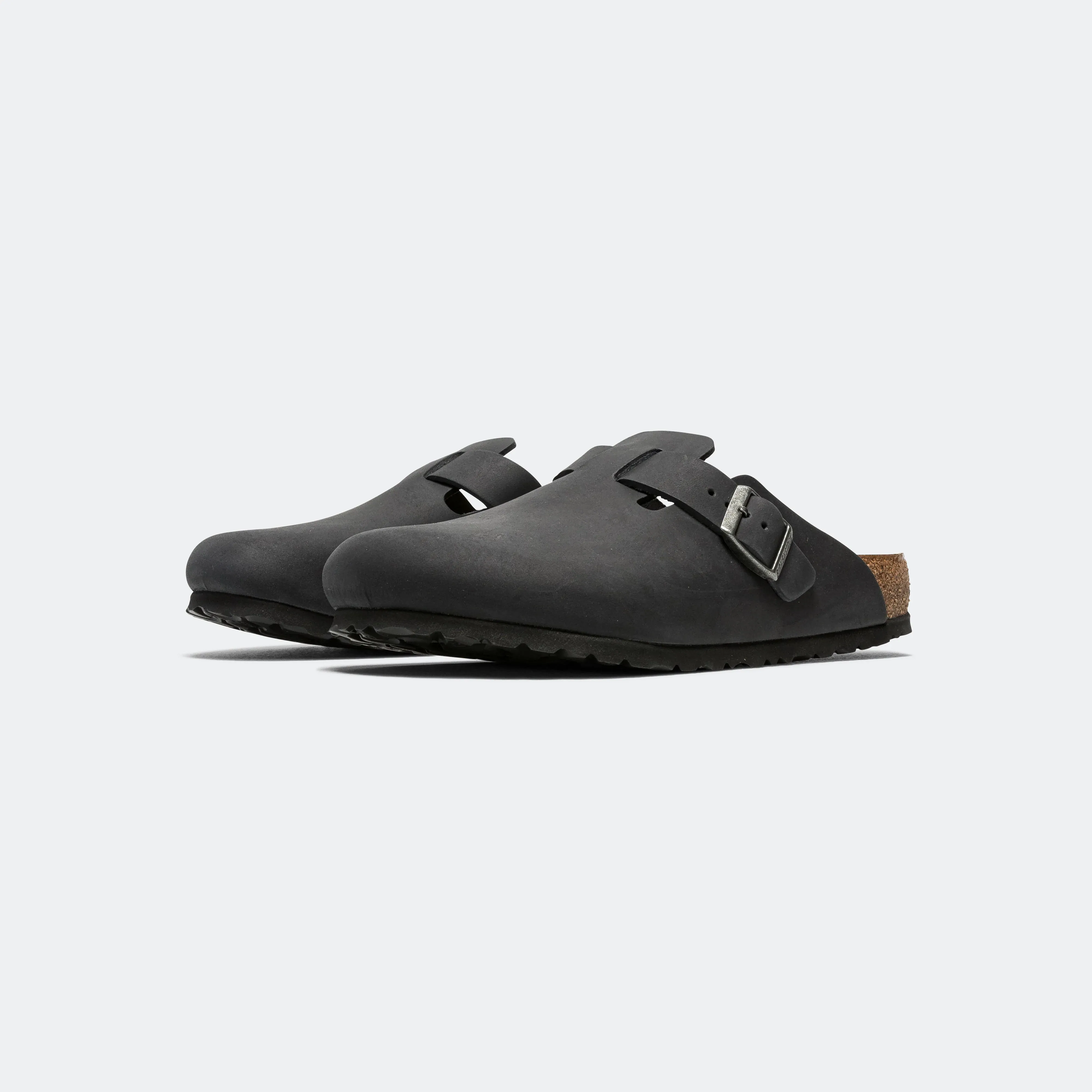 Boston - Black Oiled Leather Outdoor Relaxation Shoes