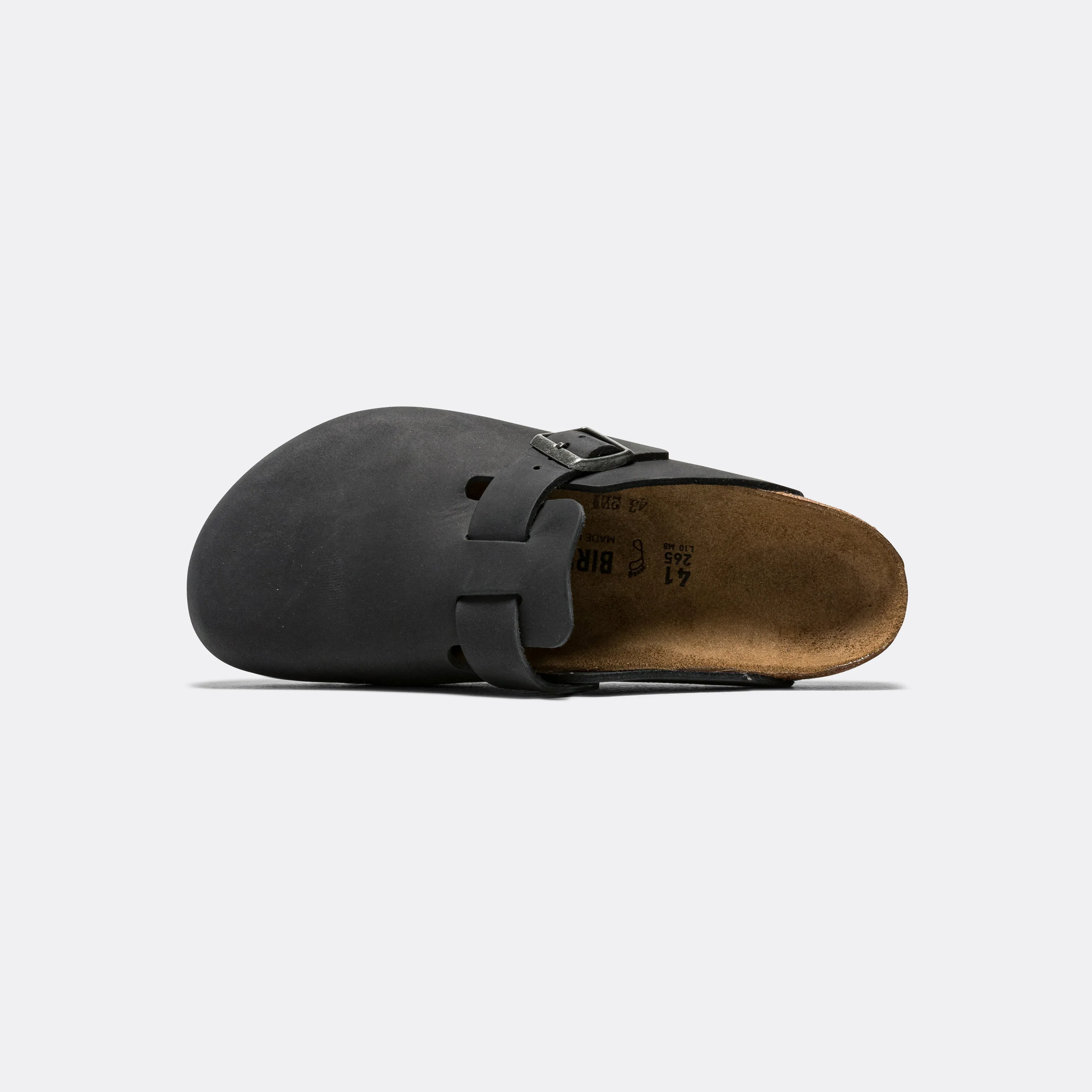 Boston - Black Oiled Leather Sporty Sandals All-day Casual Footwear