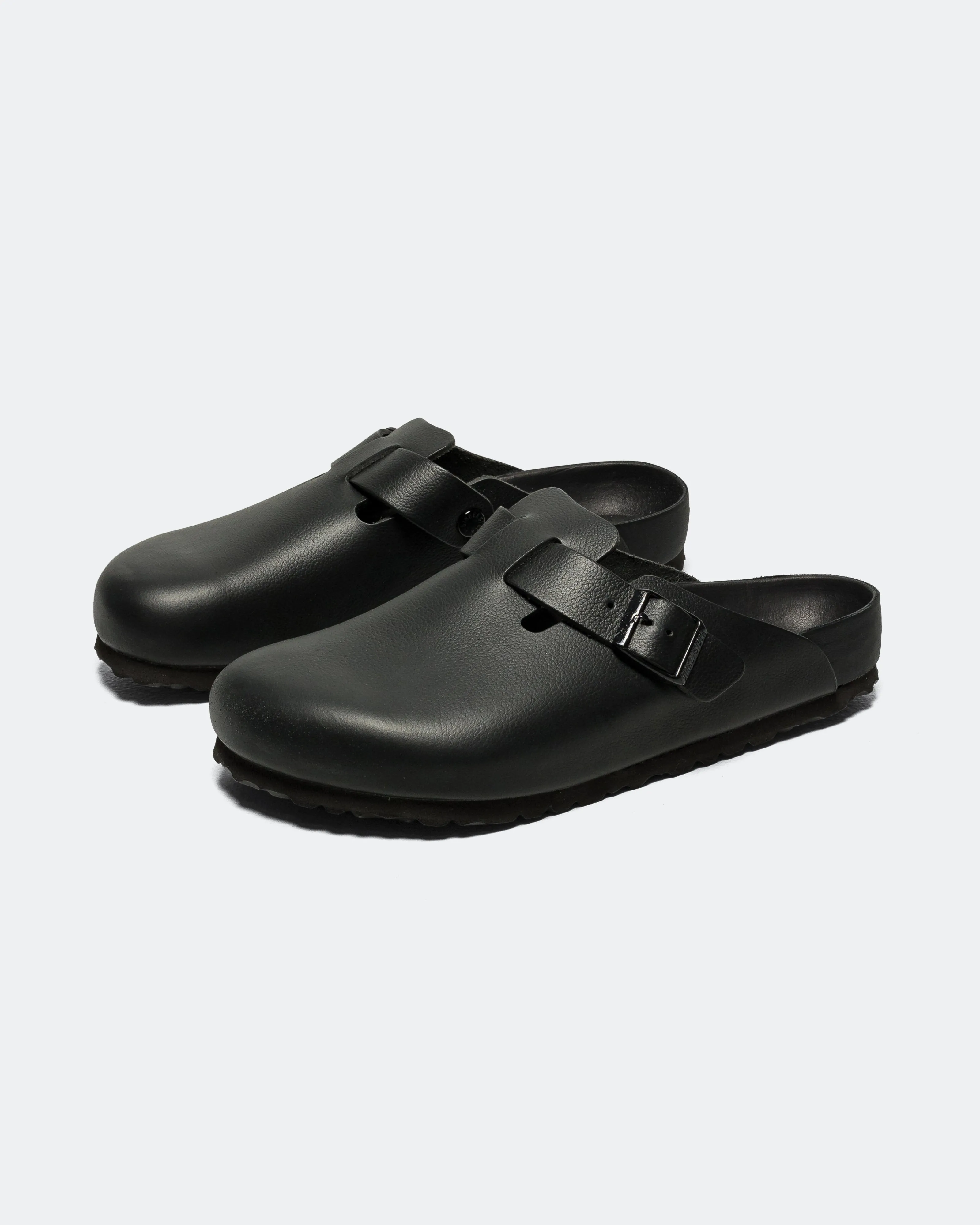 Boston Exquisite - Black Natural Leather Padded Straps
