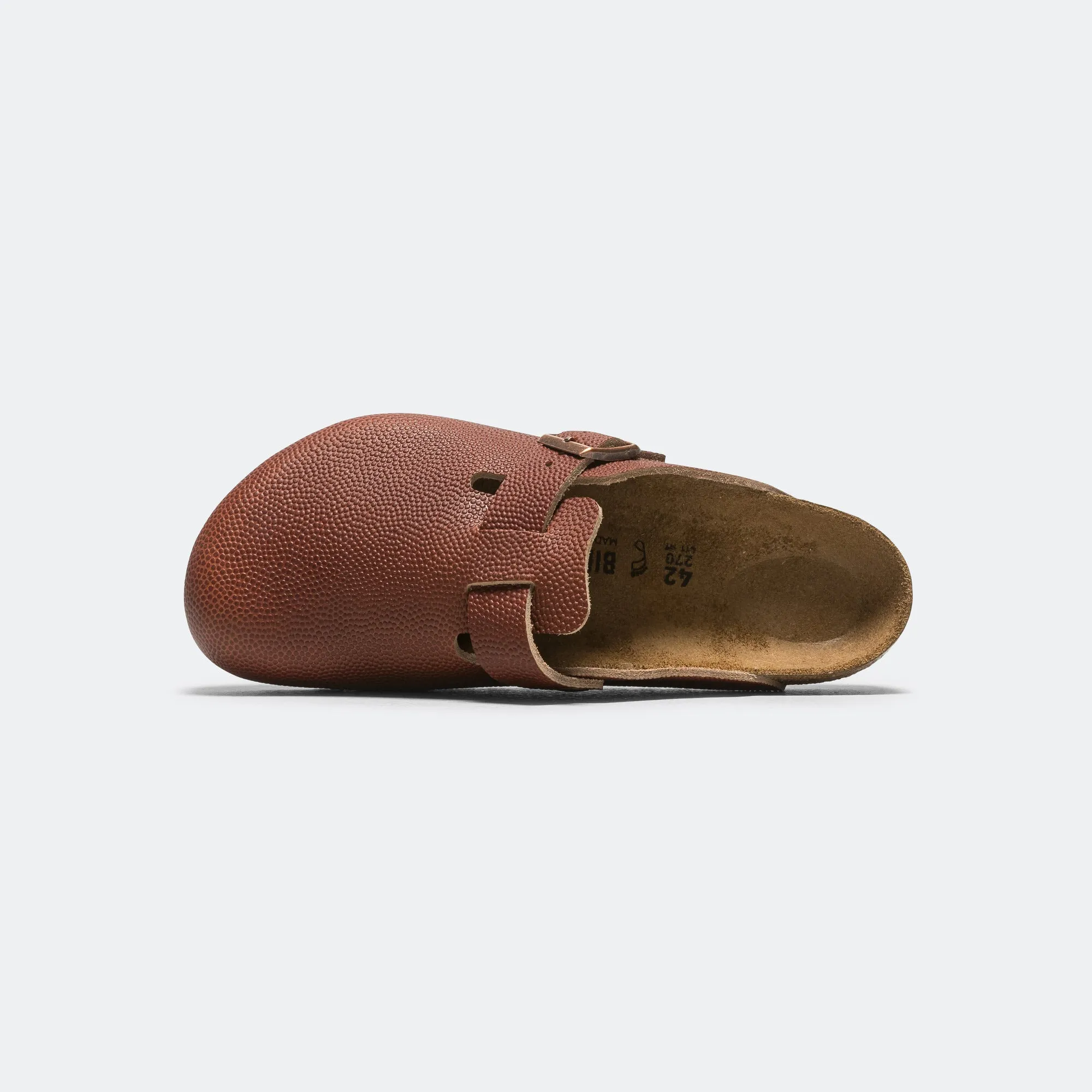 Boston - Ginger Brown Embossed Natural Leather Gladiator Style Sea View