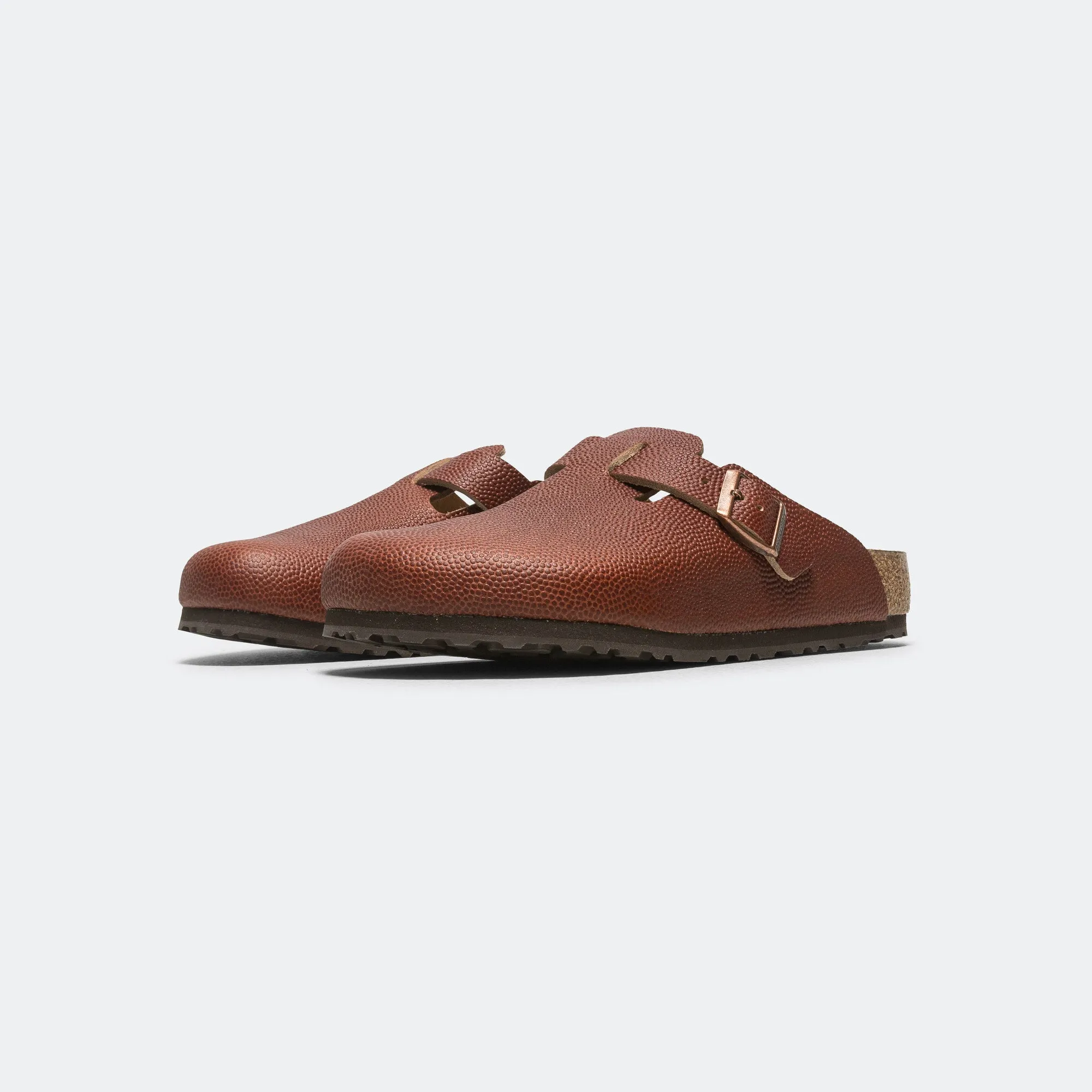 Boston - Ginger Brown Embossed Natural Leather Modern Glow
