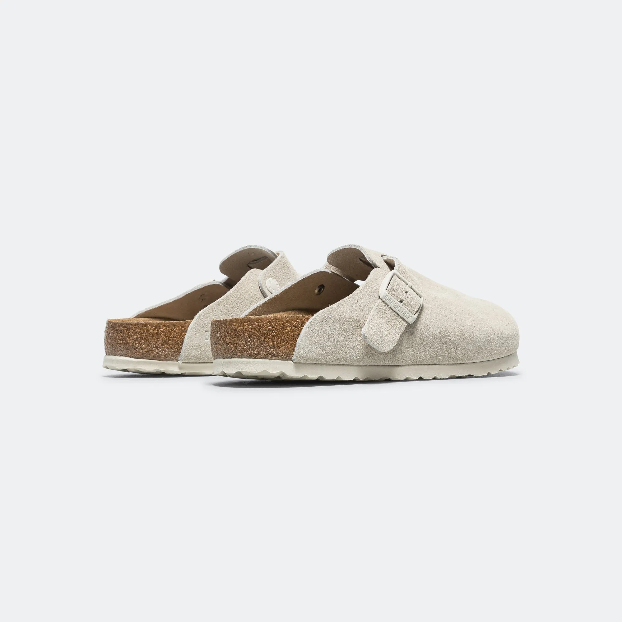 Warm Feel Boston SFB - Antique White Suede Leather