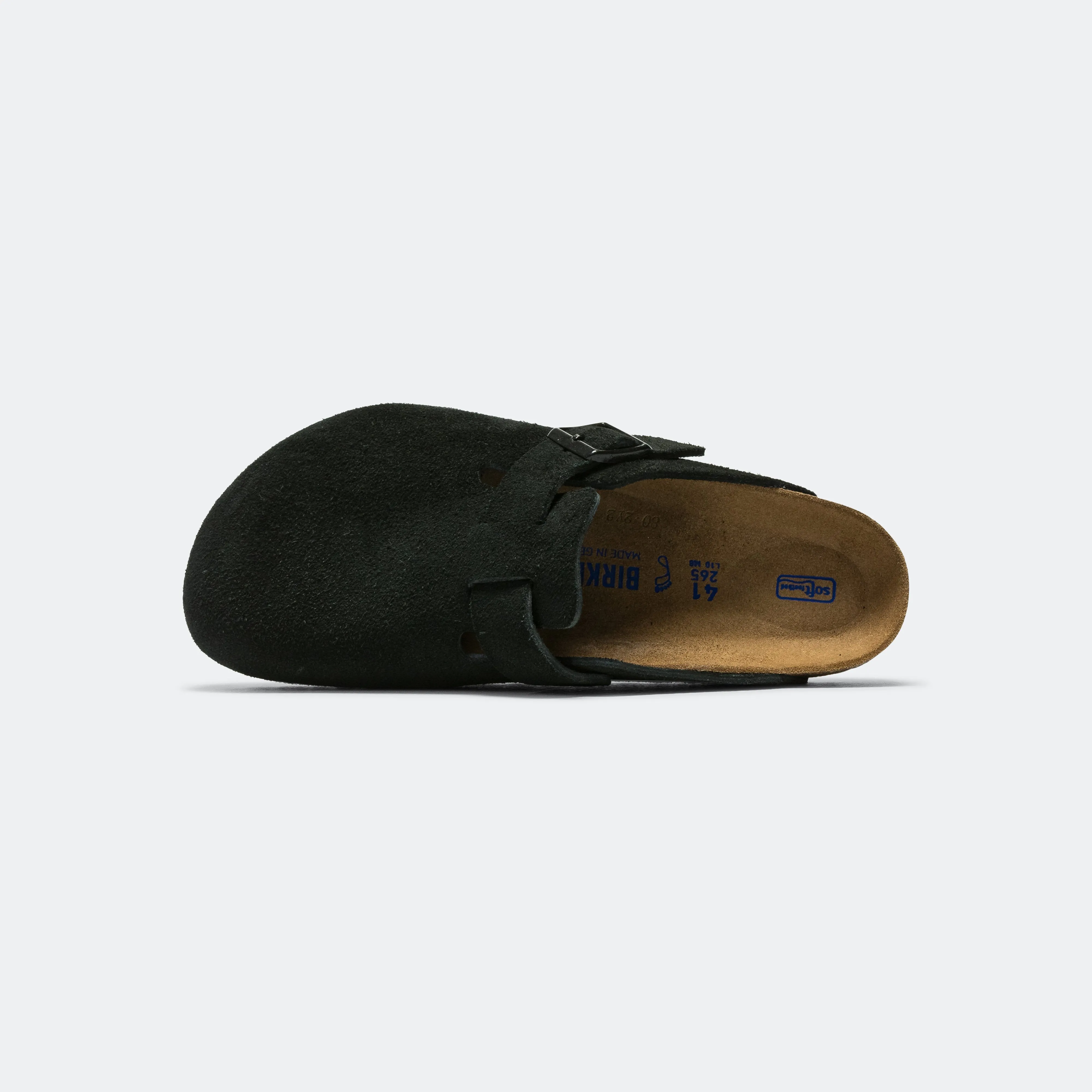 No Hassle Laidback Look Boston SFB - Black Suede Leather