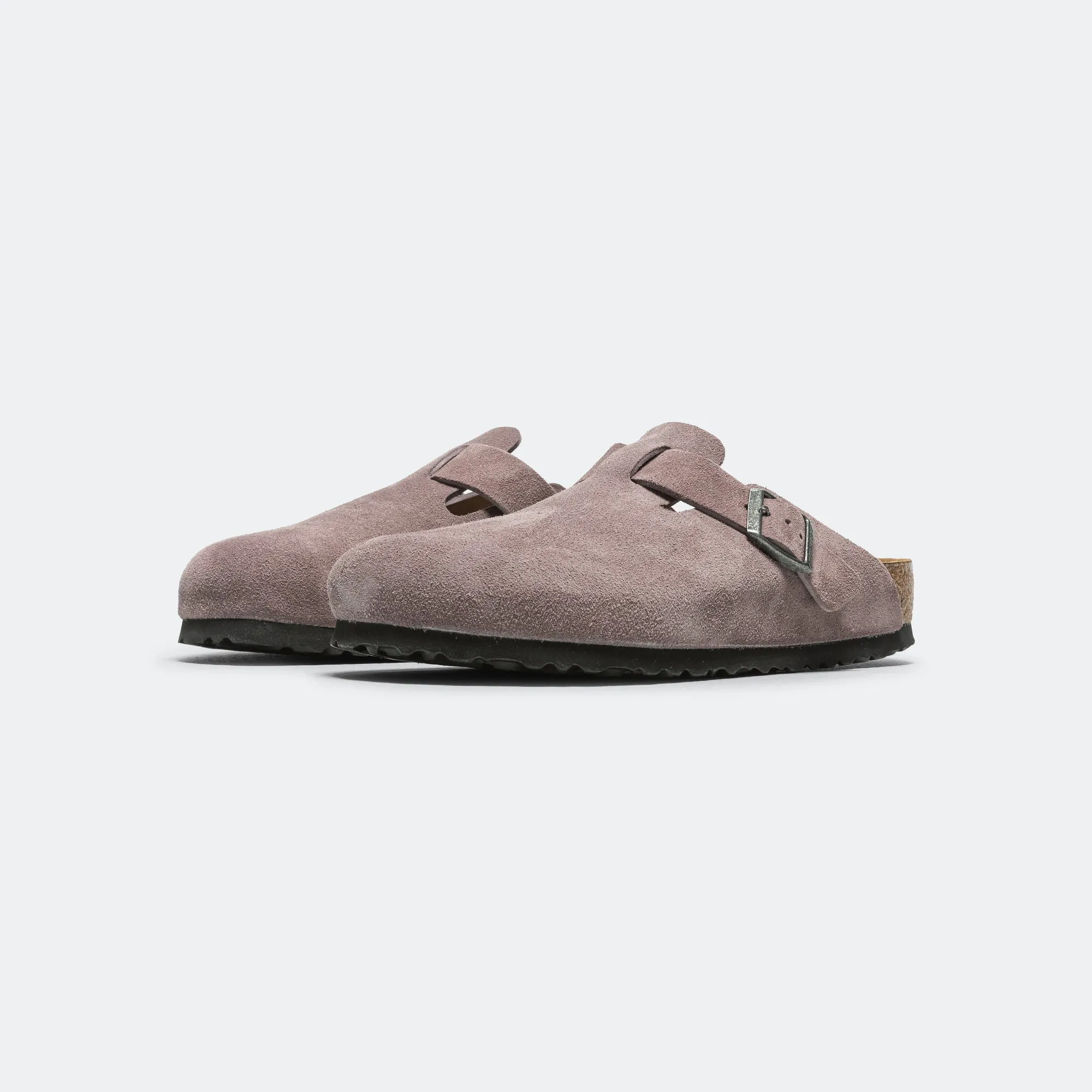 Sporty Footwear for Vacation Boston SFB - Faded Purple Suede Leather