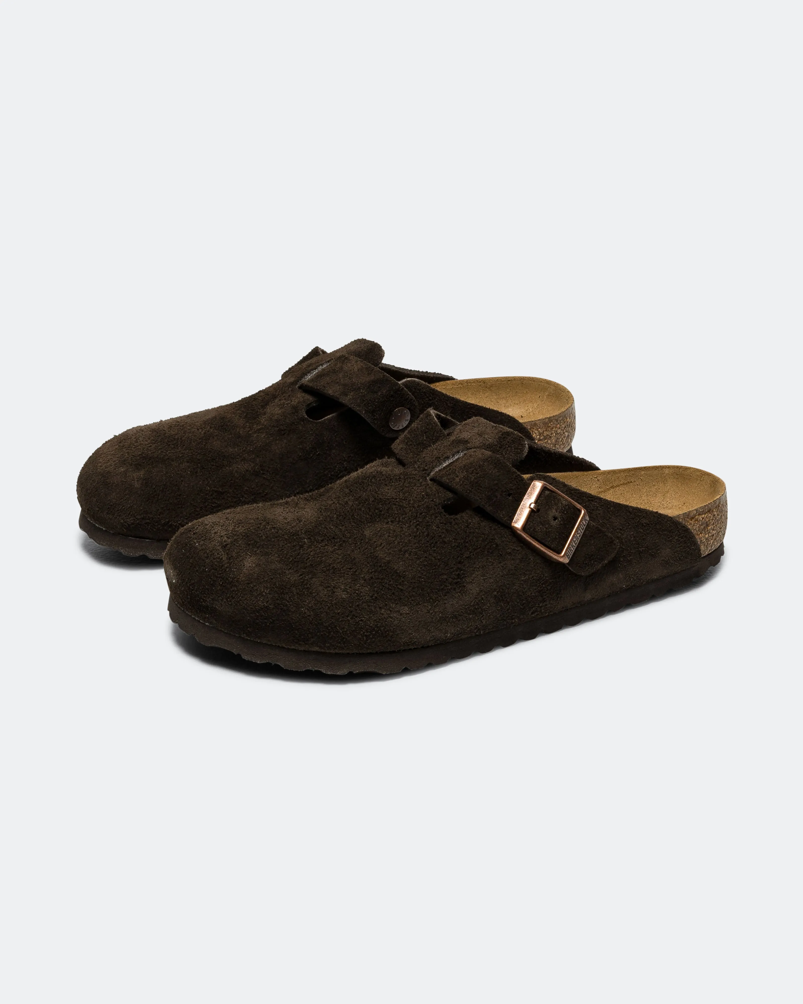 Boston SFB - Mocca Suede Leather Casual Beach Sandals Footbed Padding