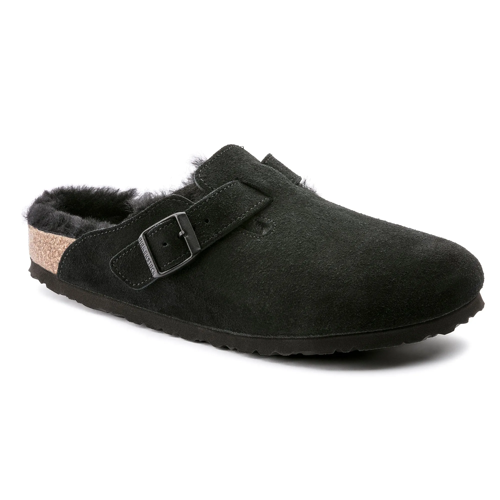 Boston Shearling - Suede Leather Comfort Inserts Instant Slip Fit