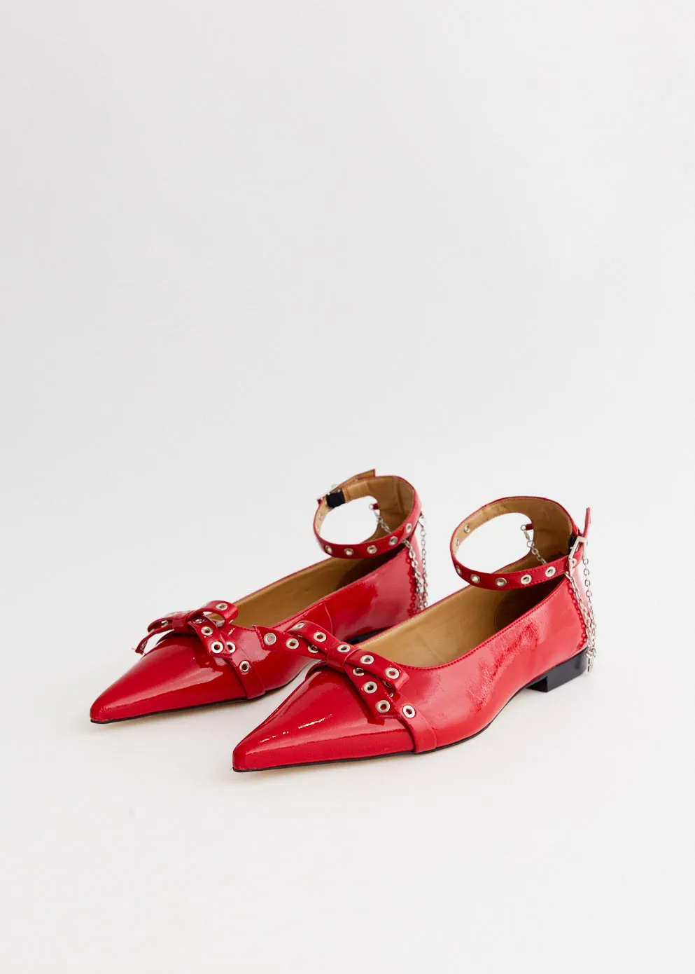 Eyelets Jewel Ballerinas Cushioned ride Ocean Path