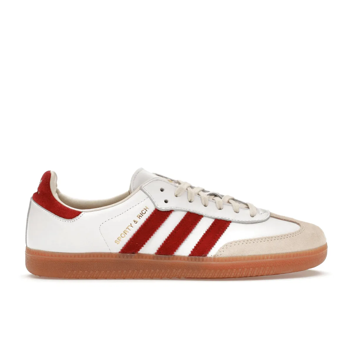 All Weather Fit Ventilated Fit Adidas Samba Sporty & Rich White Collegiate Burgundy