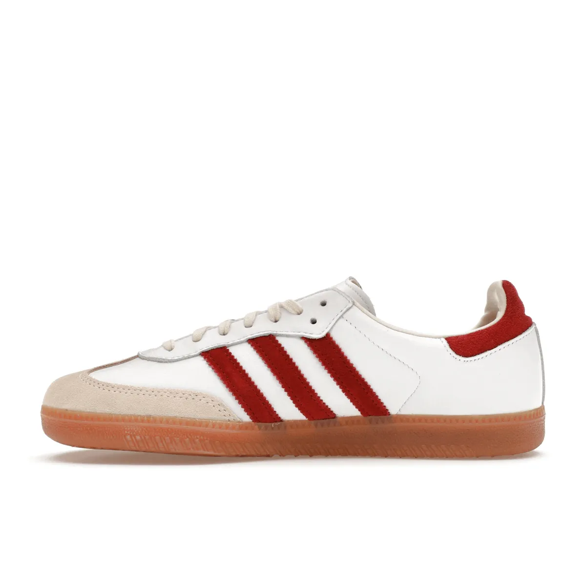 Adidas Samba Sporty & Rich White Collegiate Burgundy Synthetic Upper Stretchable Mesh