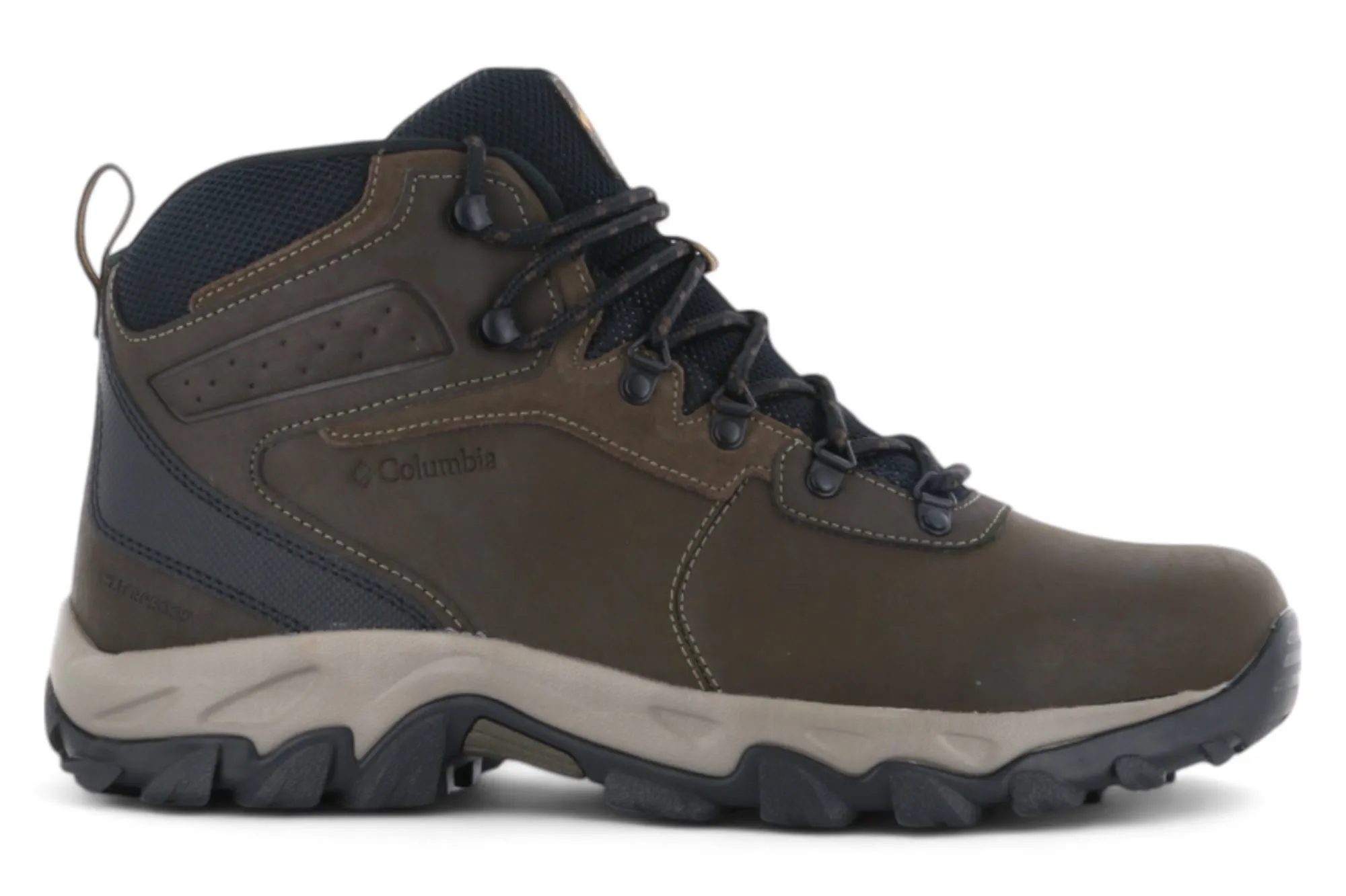 Columbia Newton Ridge Plus II Waterproof Hiking Boot Cordovan Edge Hike Slide Step