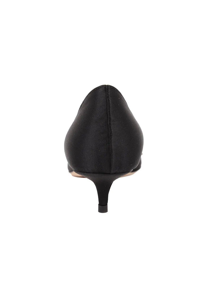 Sleek Finish Brinsley Pointed Toe Kitten Heel
