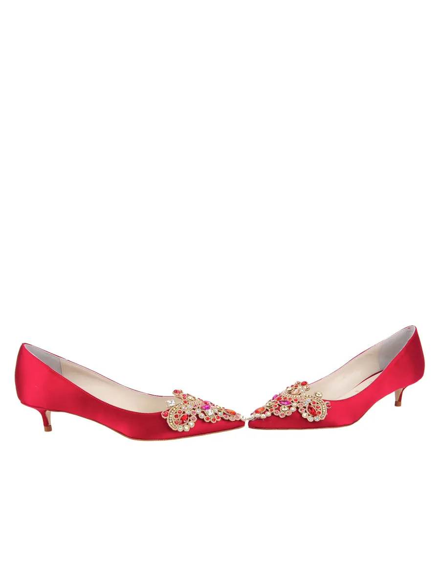 Brinsley Pointed Toe Kitten Heel design - complexity - level