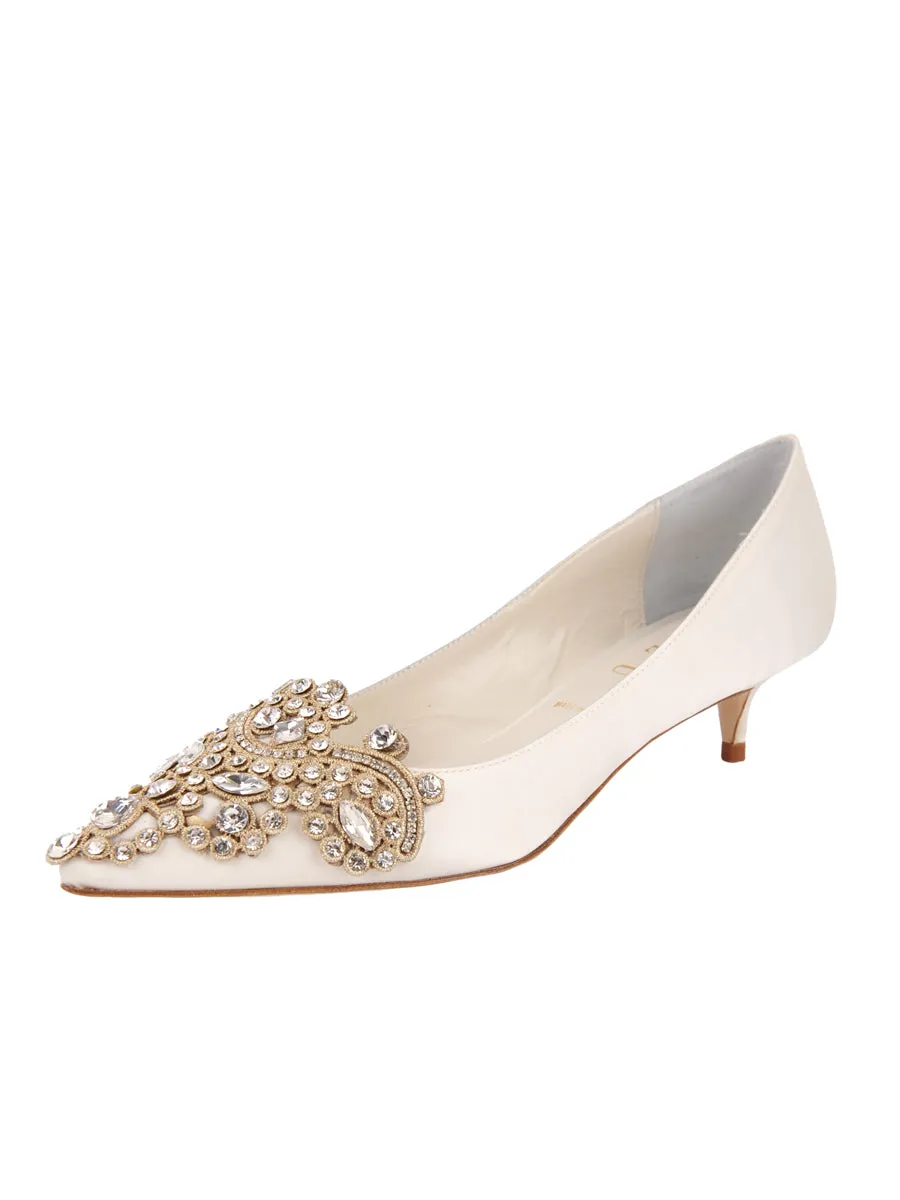 most casual zip - type Brinsley Pointed Toe Kitten Heel