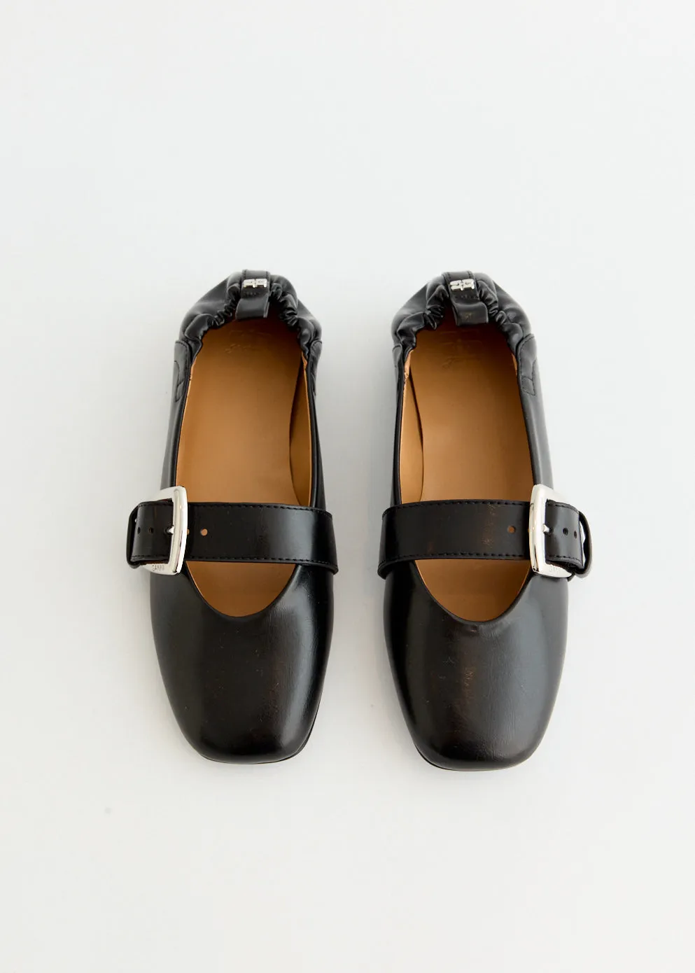 Easy Pairing Easy   To   Clean Butterfly Strap Ballerinas