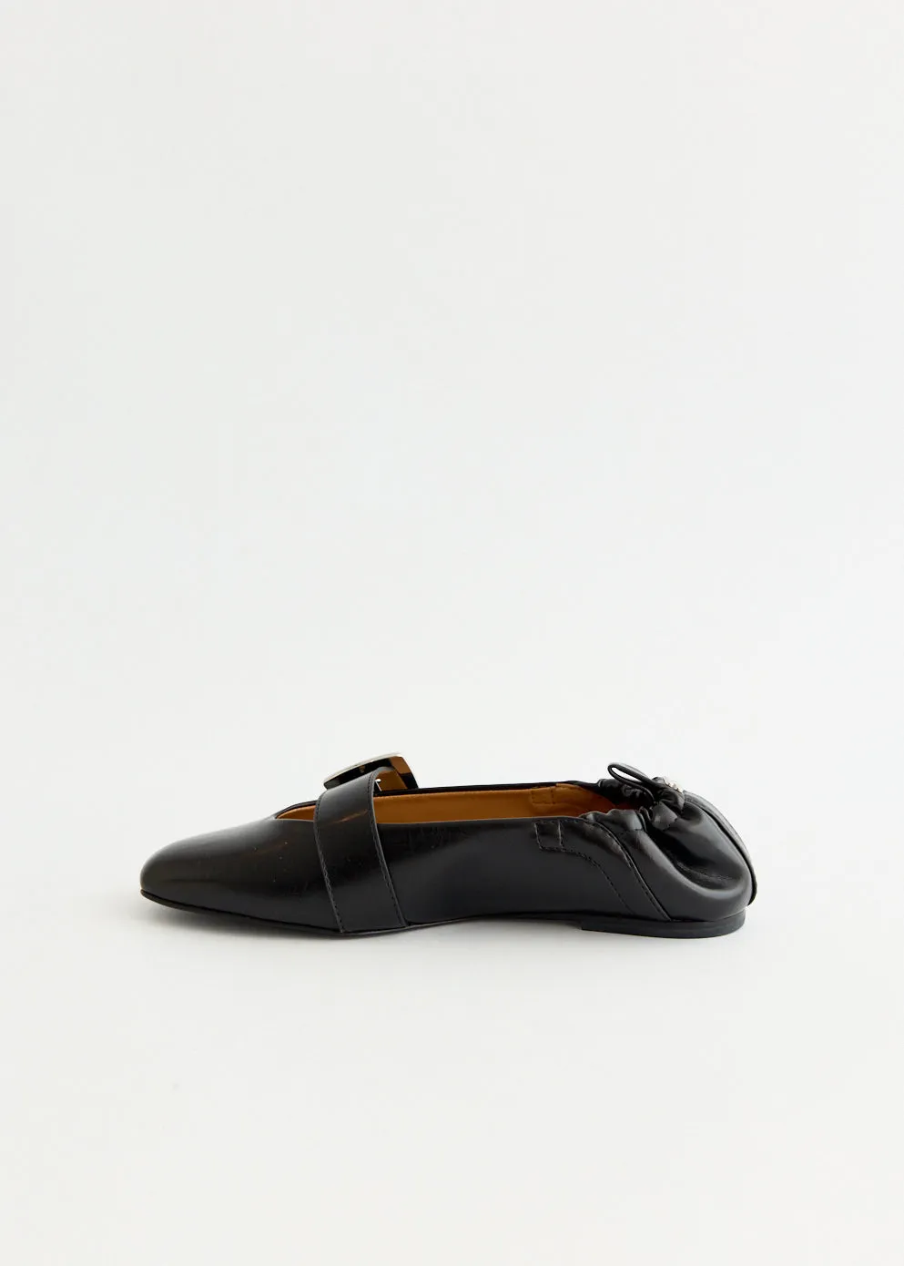 Clean Line Butterfly Strap Ballerinas