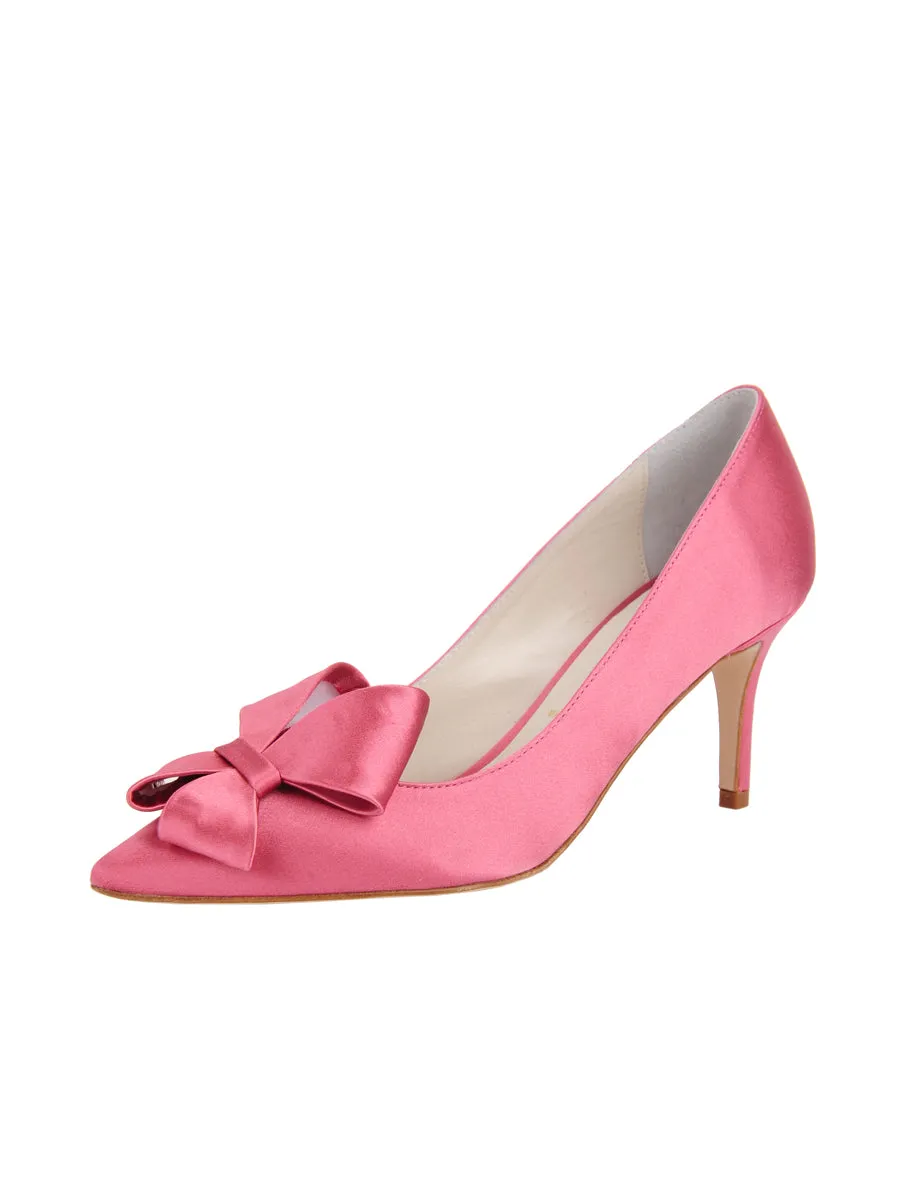 Caitlin Pointed Toe Pump Satin Autumn cleanest