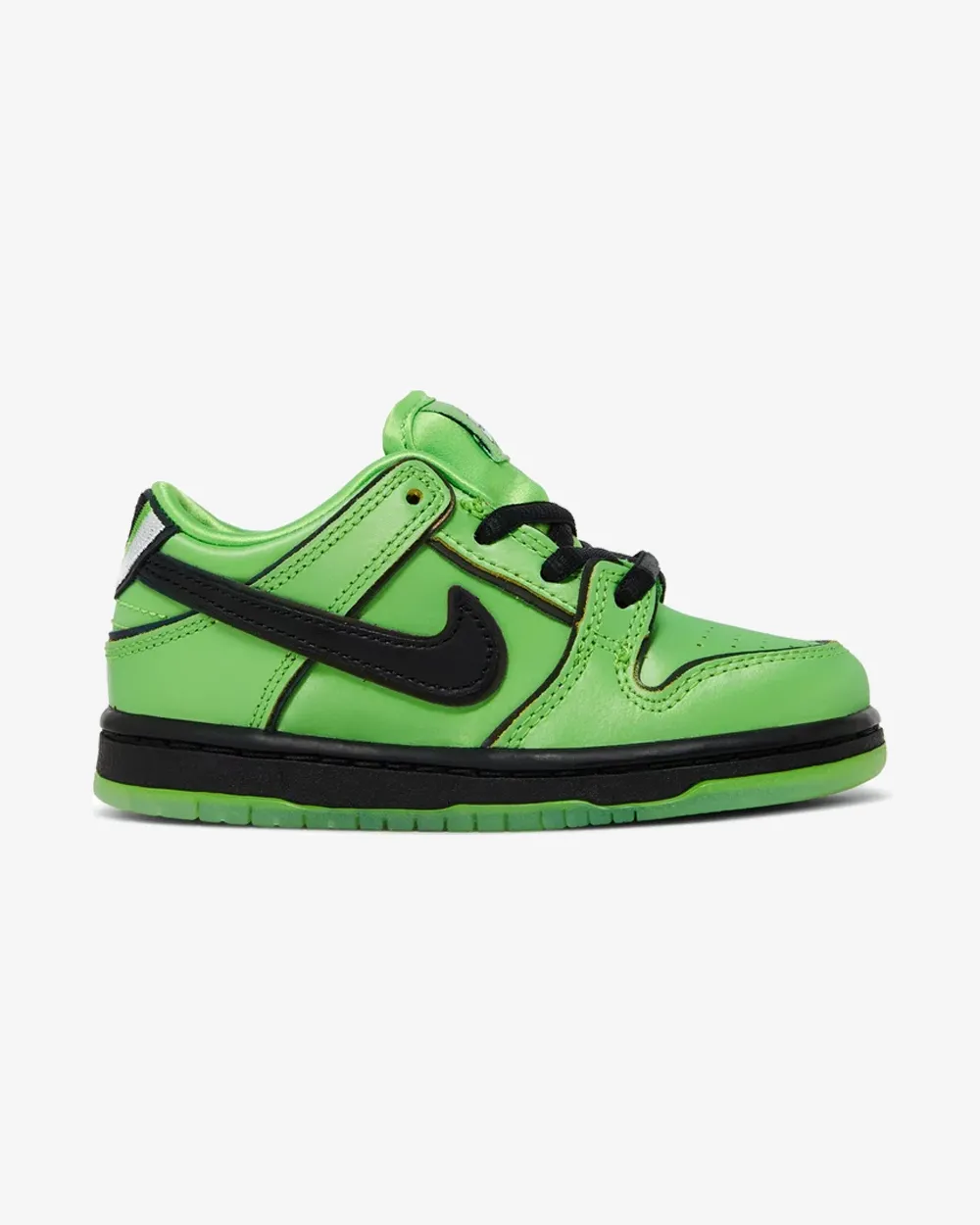 NIKE X THE POWERPUFF GIRLS NIKE SB DUNK BUTTERCUP GREEN TODDLER Outfit Neutral Lightweight Feel