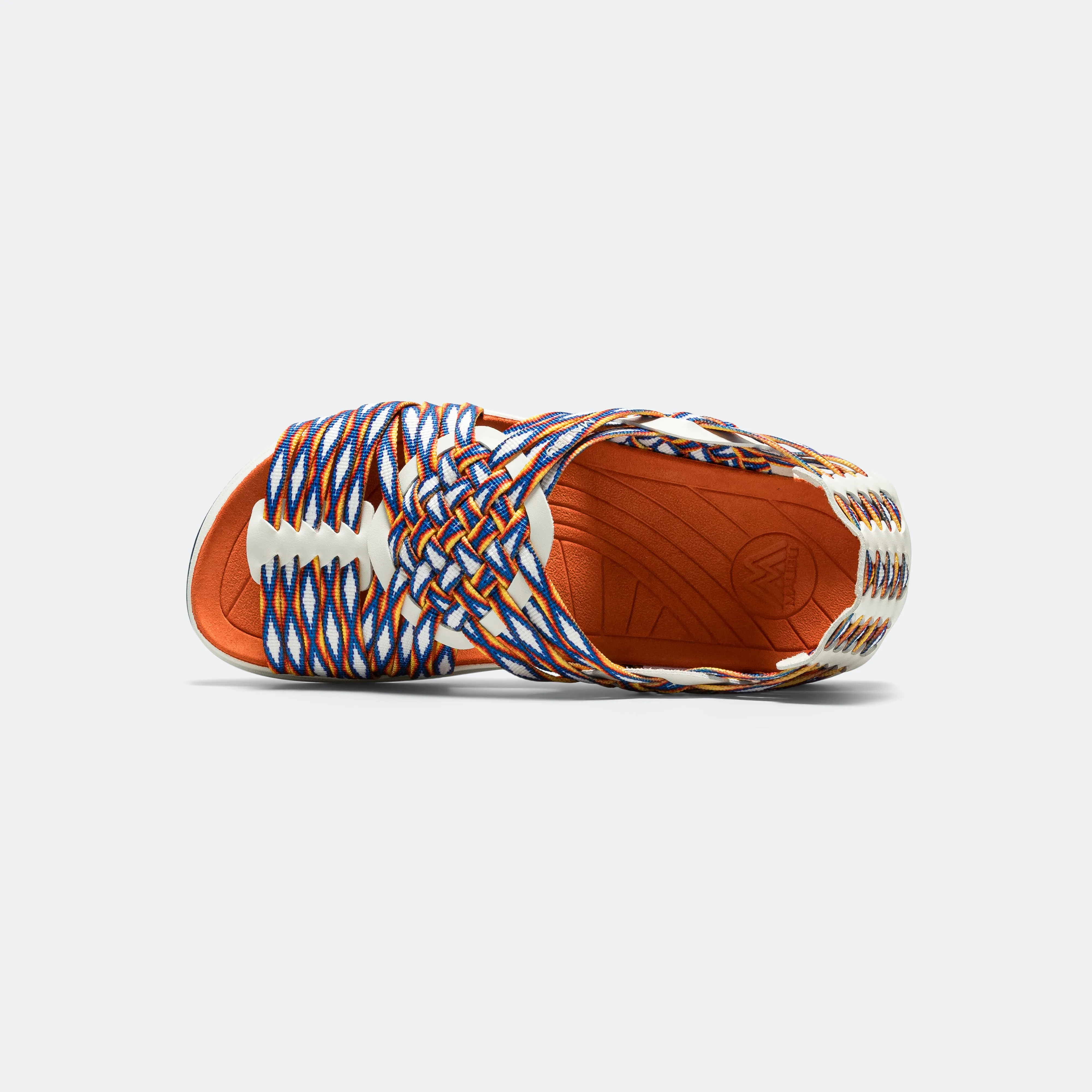 Comfortable summer shoes Sandal Sole Canyon Aztec Pattern - White/White