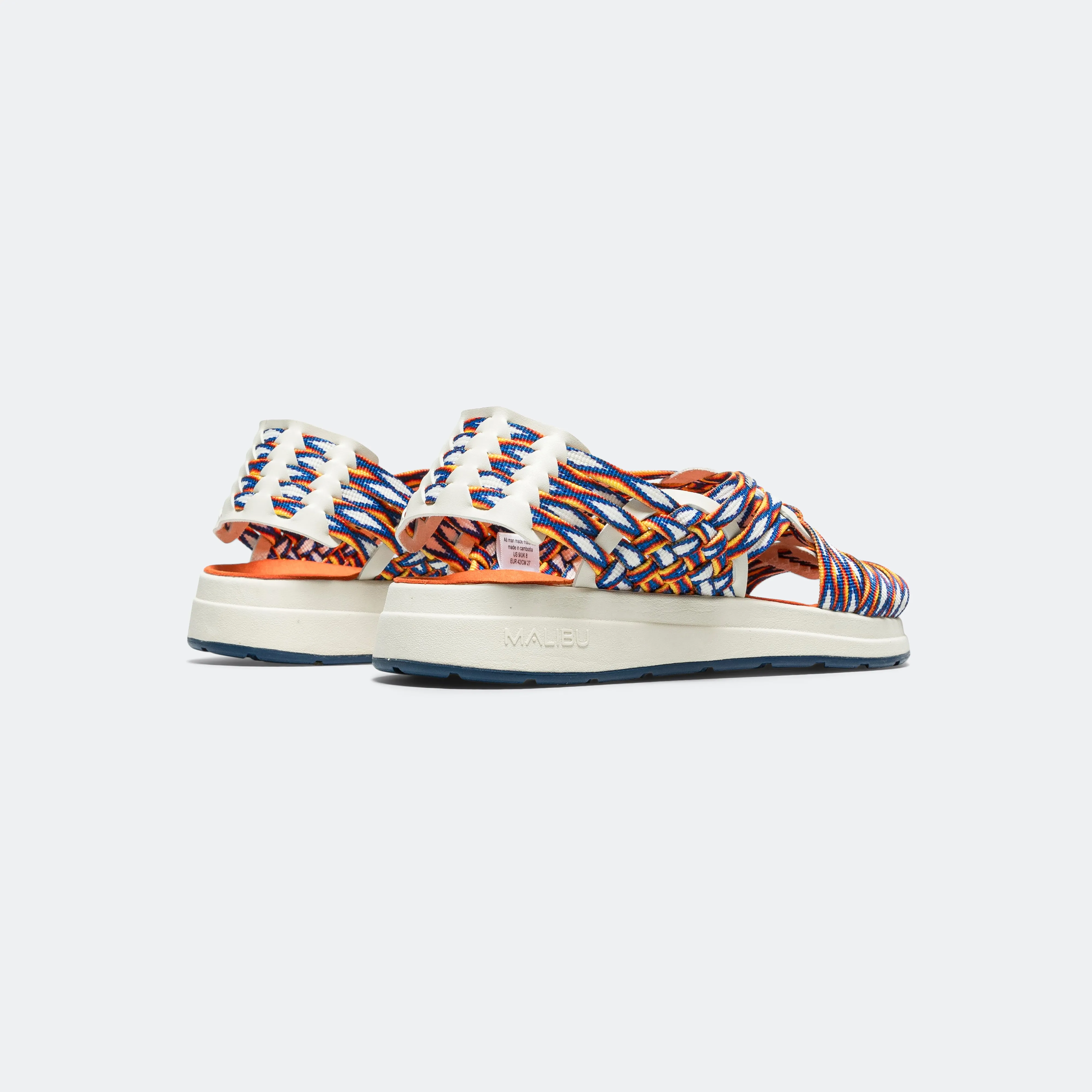 Canyon Aztec Pattern - White/White Chic Casual Footwear platform sandals