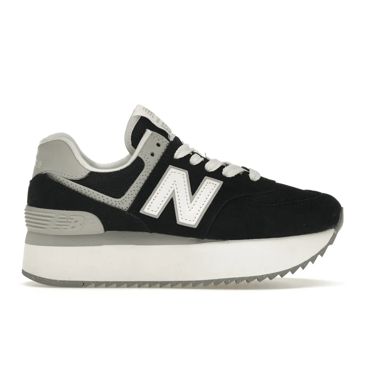 TPU Stabilizer Bonded Reinforcement Panels New Balance 574 Plus Black Grey