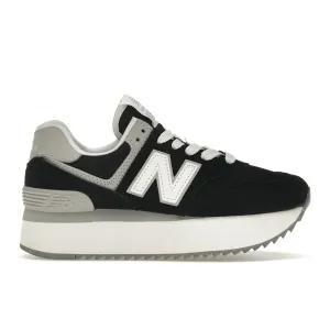 New Balance 574 Plus Black Grey Stable Run Classic Form