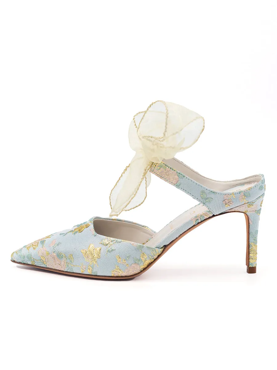 Long - distance Elvie Pointed Toe Pump Brocade
