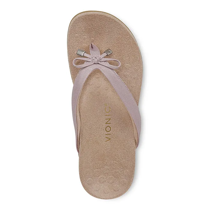 Firm Step Womens Vionic Bella Toe Post Sandal in Magnolia Dusk