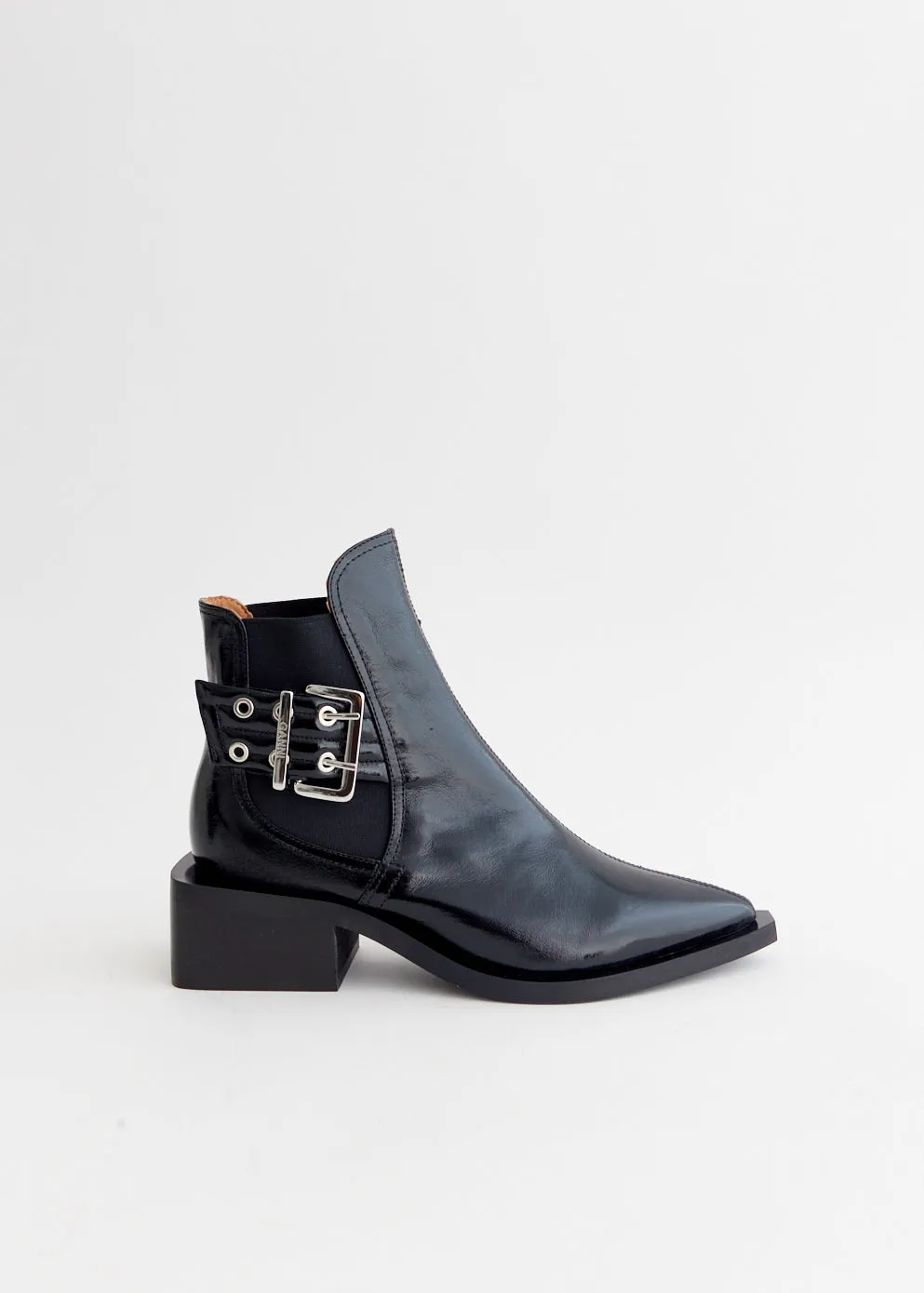 City Utility Tunnel Trek Chunky Buckle Chelsea Boots