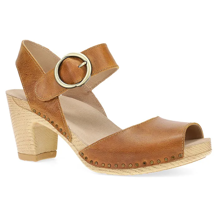 Womens Dansko Tamra in Tan Slide Style Wave Fun