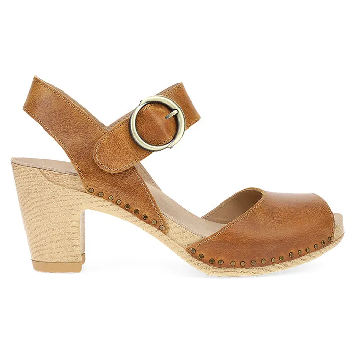 Womens Dansko Tamra in Tan No Pressure Easy Slip On