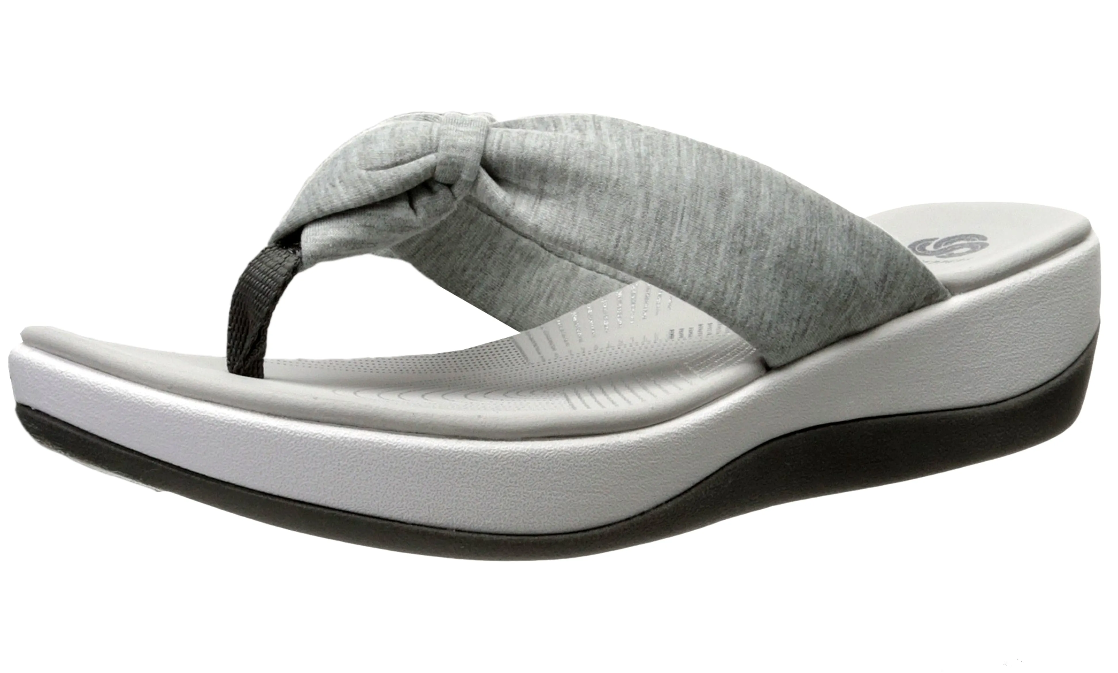 Clarks Women Arla Glison Thong Sandals with Arch Support Fashionable Outdoor Footwear Shell Trim
