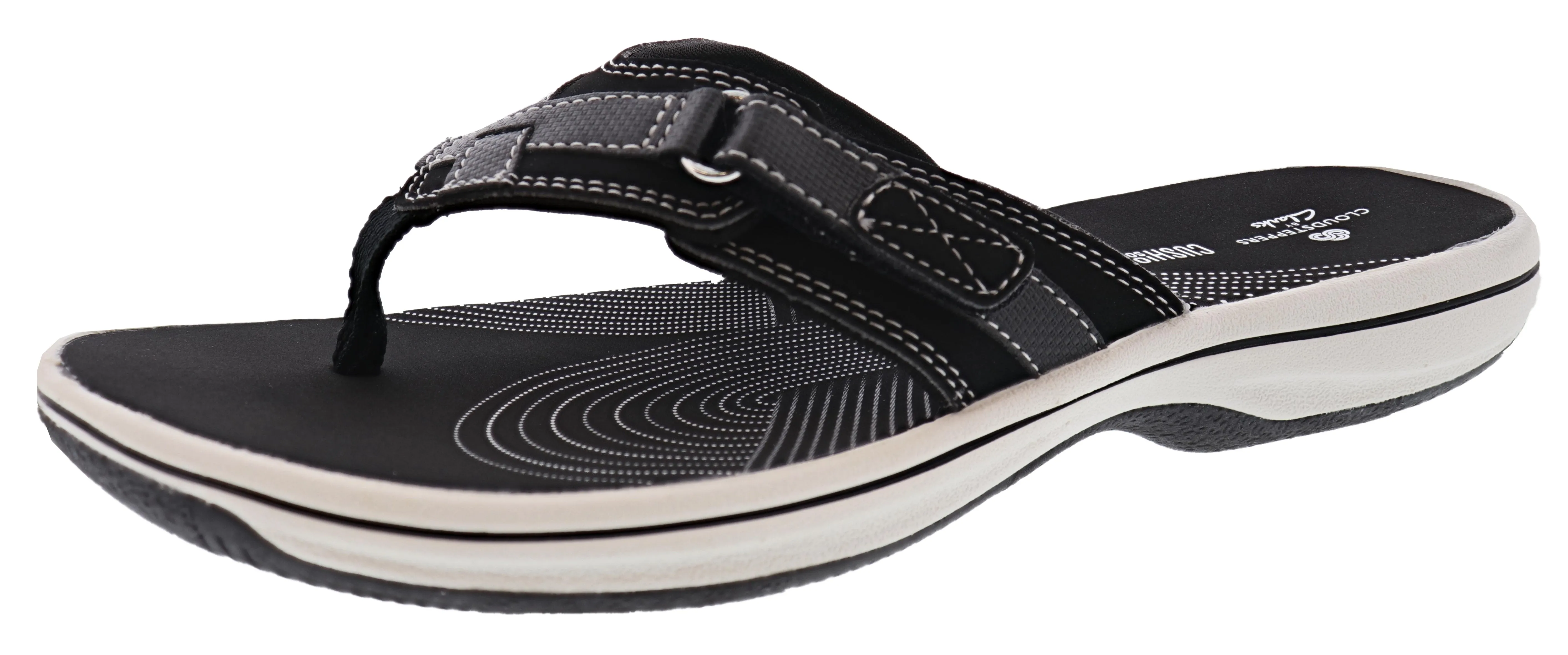 Clarks Women Sandals Lightweight Flip Flops Breeze Sea Ergonomic Design