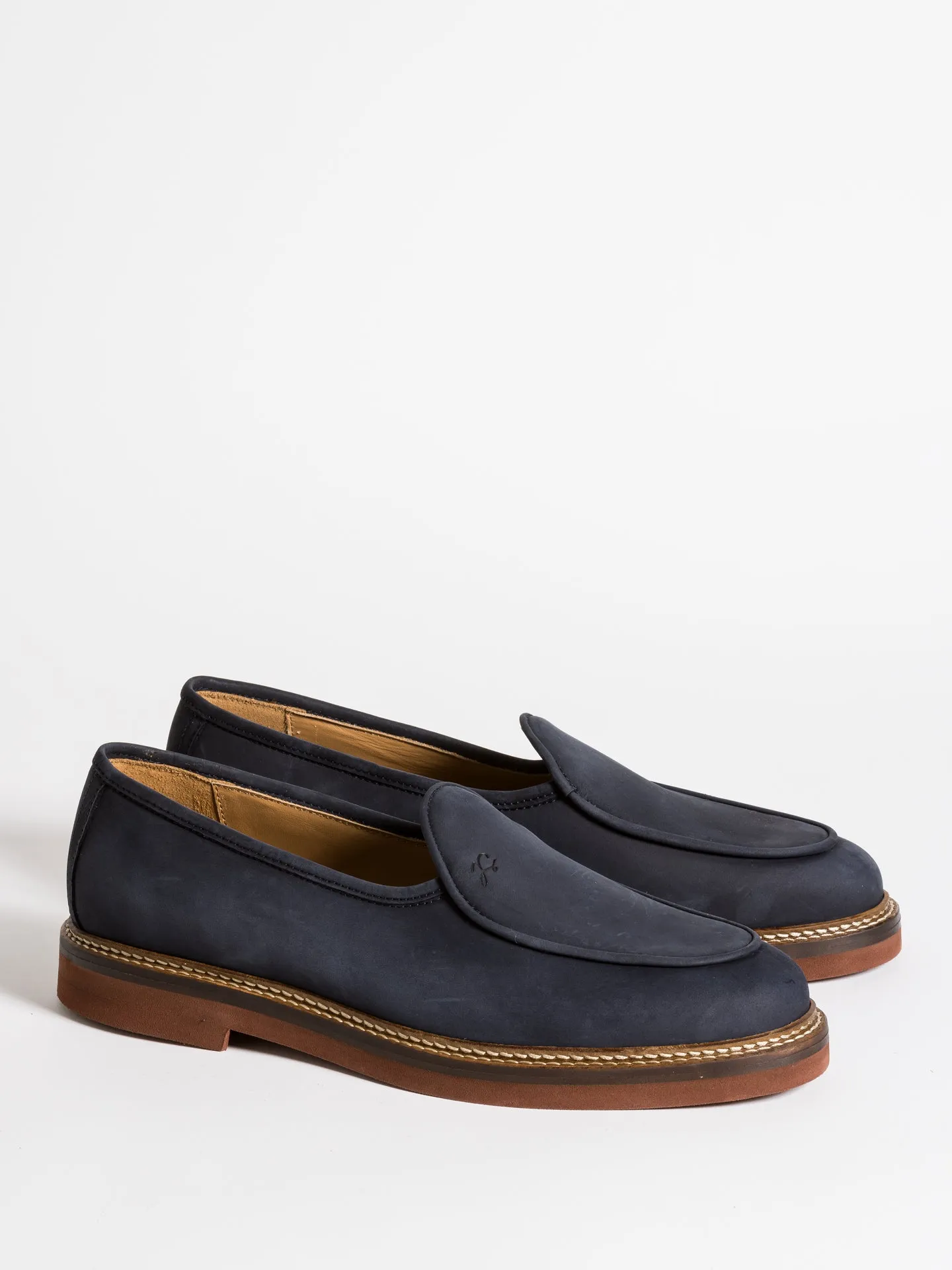 LEX NAVY NUBUCK Travel Friendly