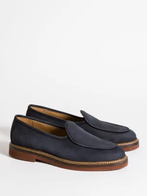 LEX NAVY NUBUCK Travel Friendly