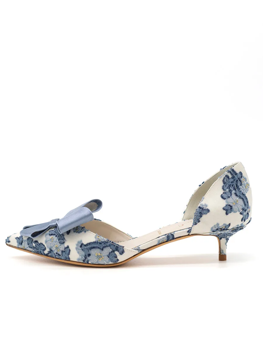 Round Toe loafer Cliff d'Orsay Kitten Heel