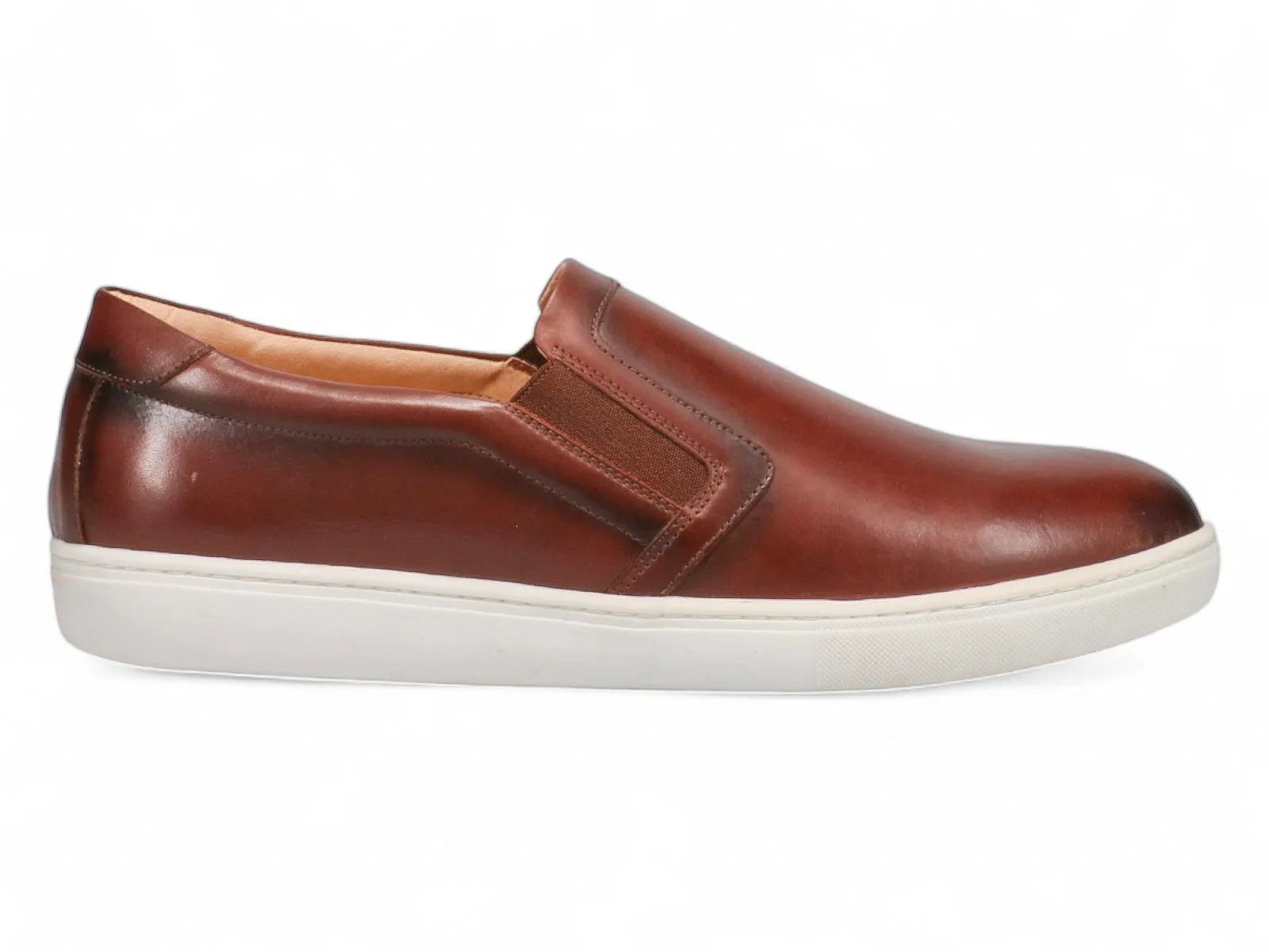 Abrasion Resistant Construction Neutral Stance Support Michael Ellis Bailey Slip-On Sneaker Tobacco