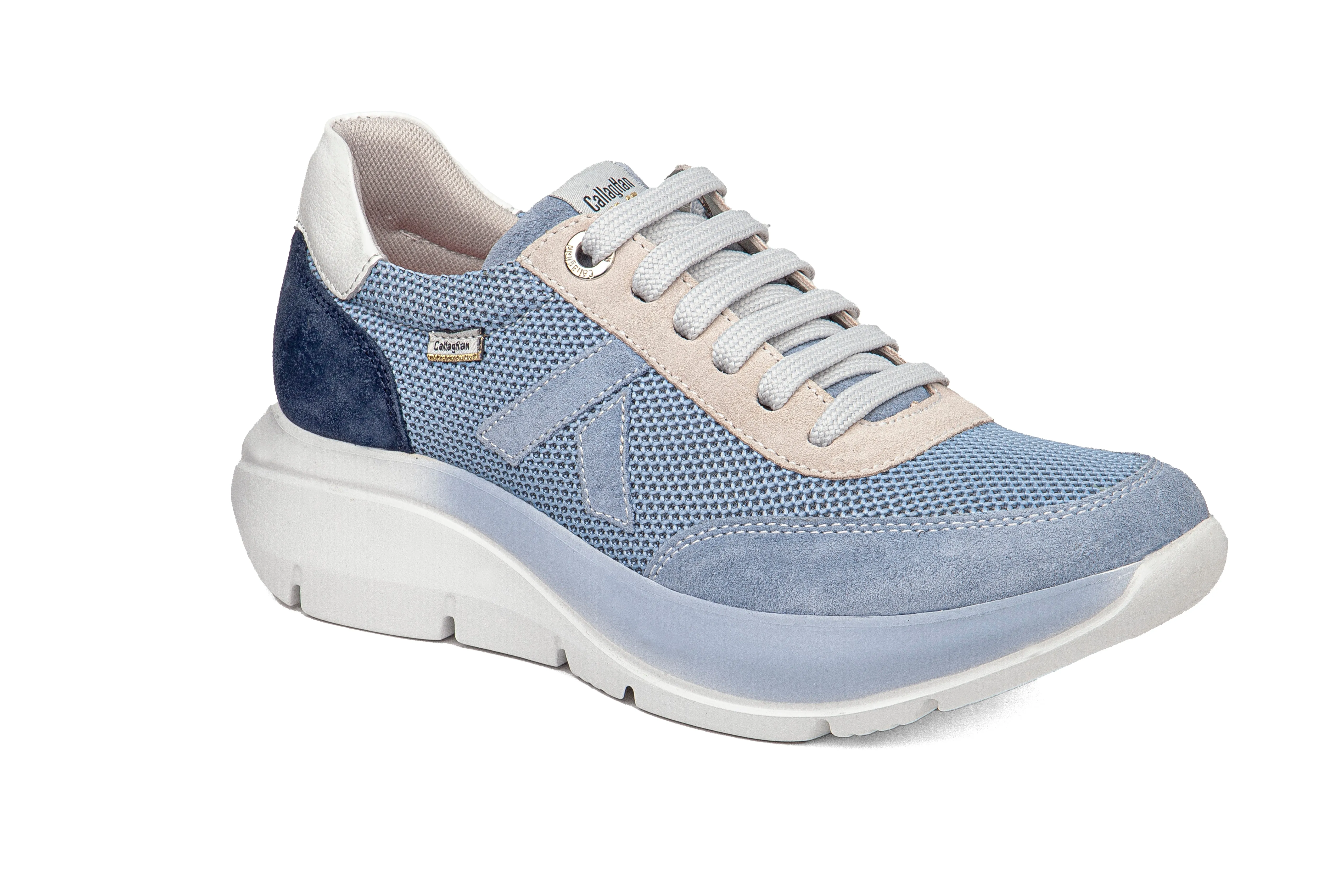 Women's Algoritmo 62400 - Blue smooth shoes