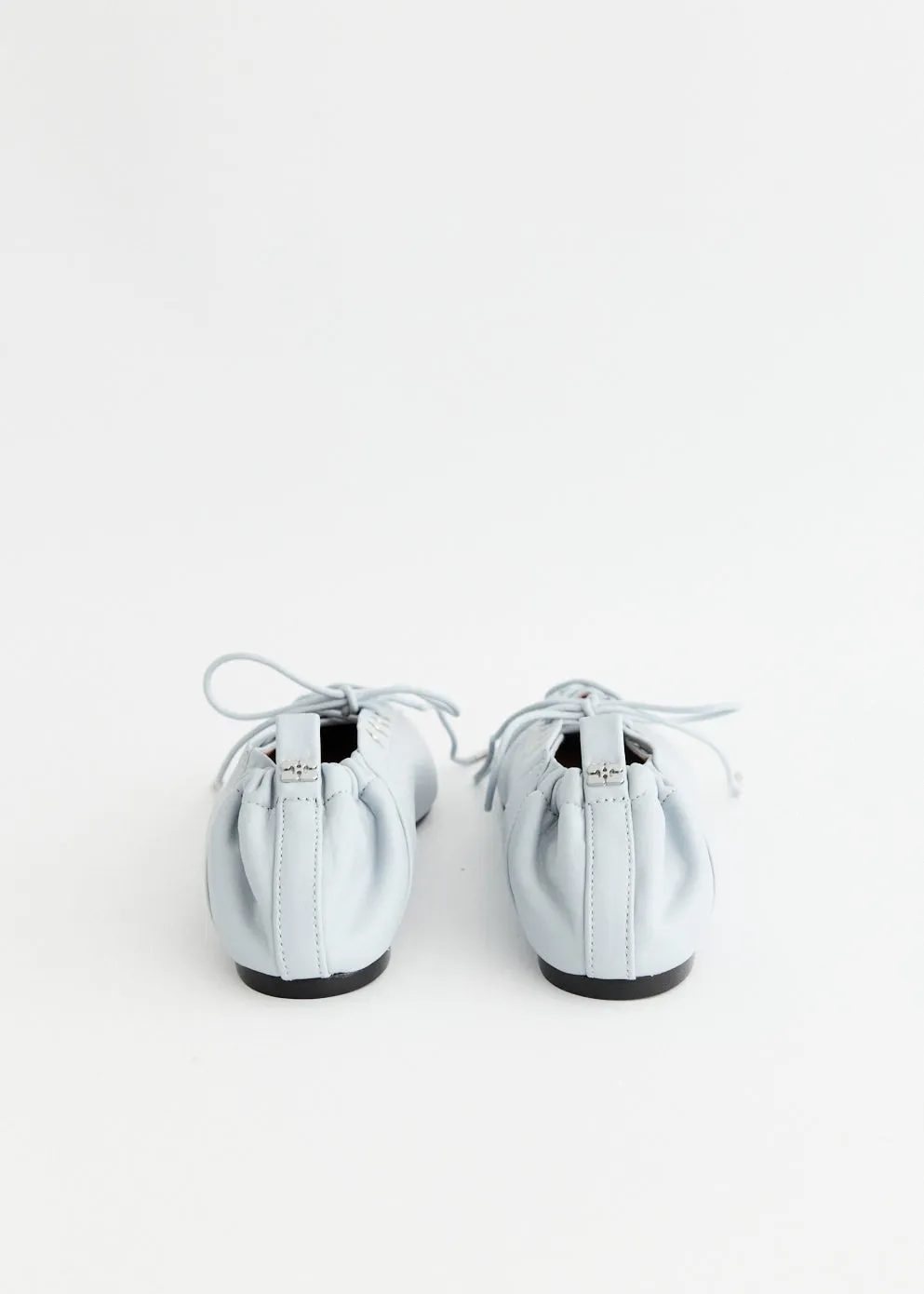 Eyelets Lace Up Ballerinas dirt path Sleek Mood