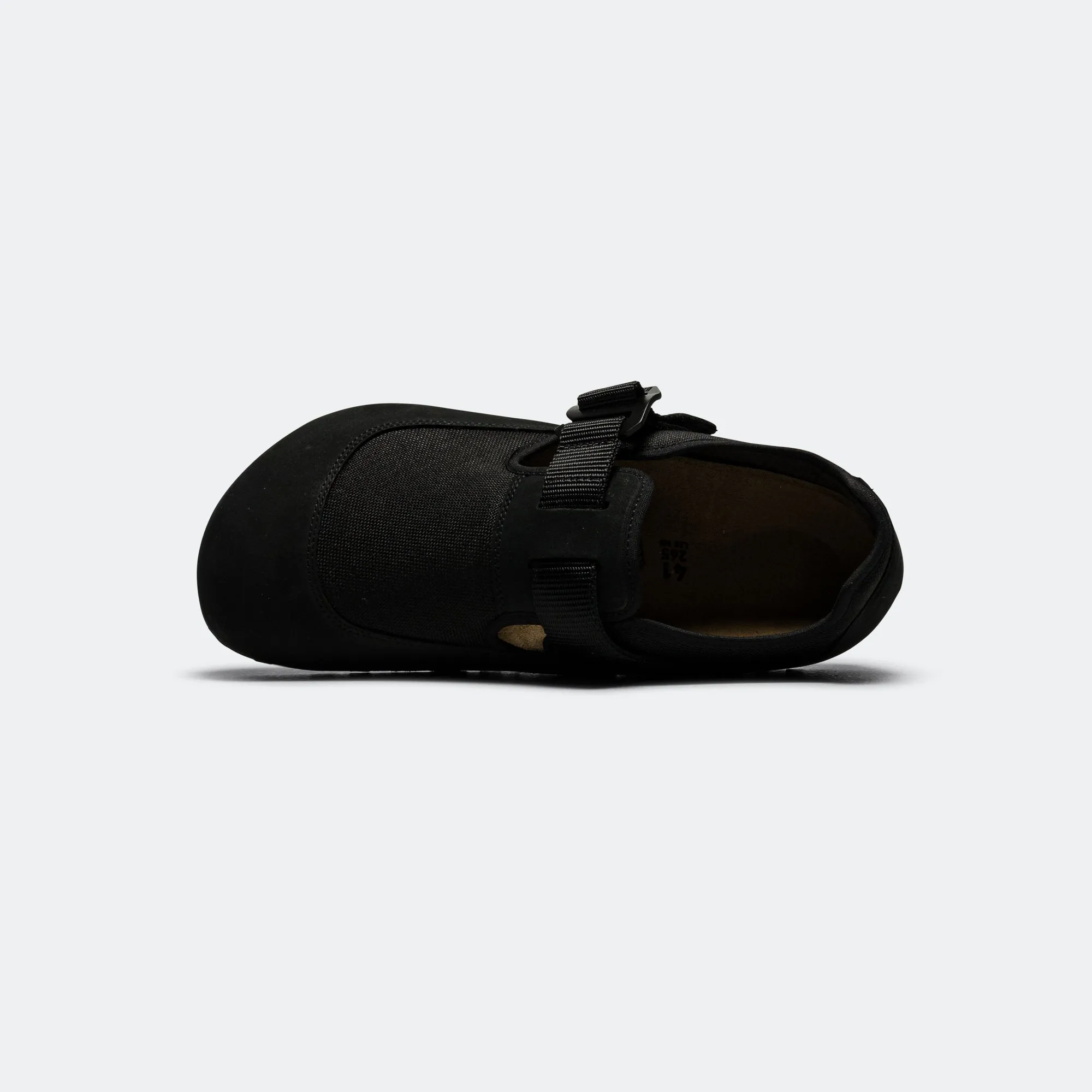London Nova - Black Nubuck Leather/Textile Everyday Versatile Footwear warm weather