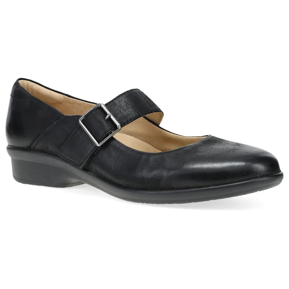 Collette Black Burnished Nubuck Safety Hold