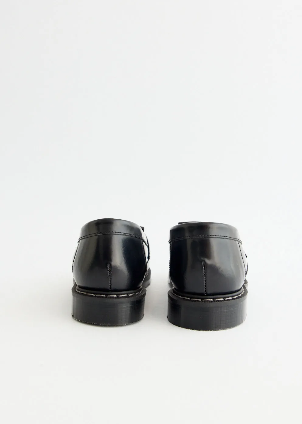 Hi-Shine Tassel Loafers foldability - level